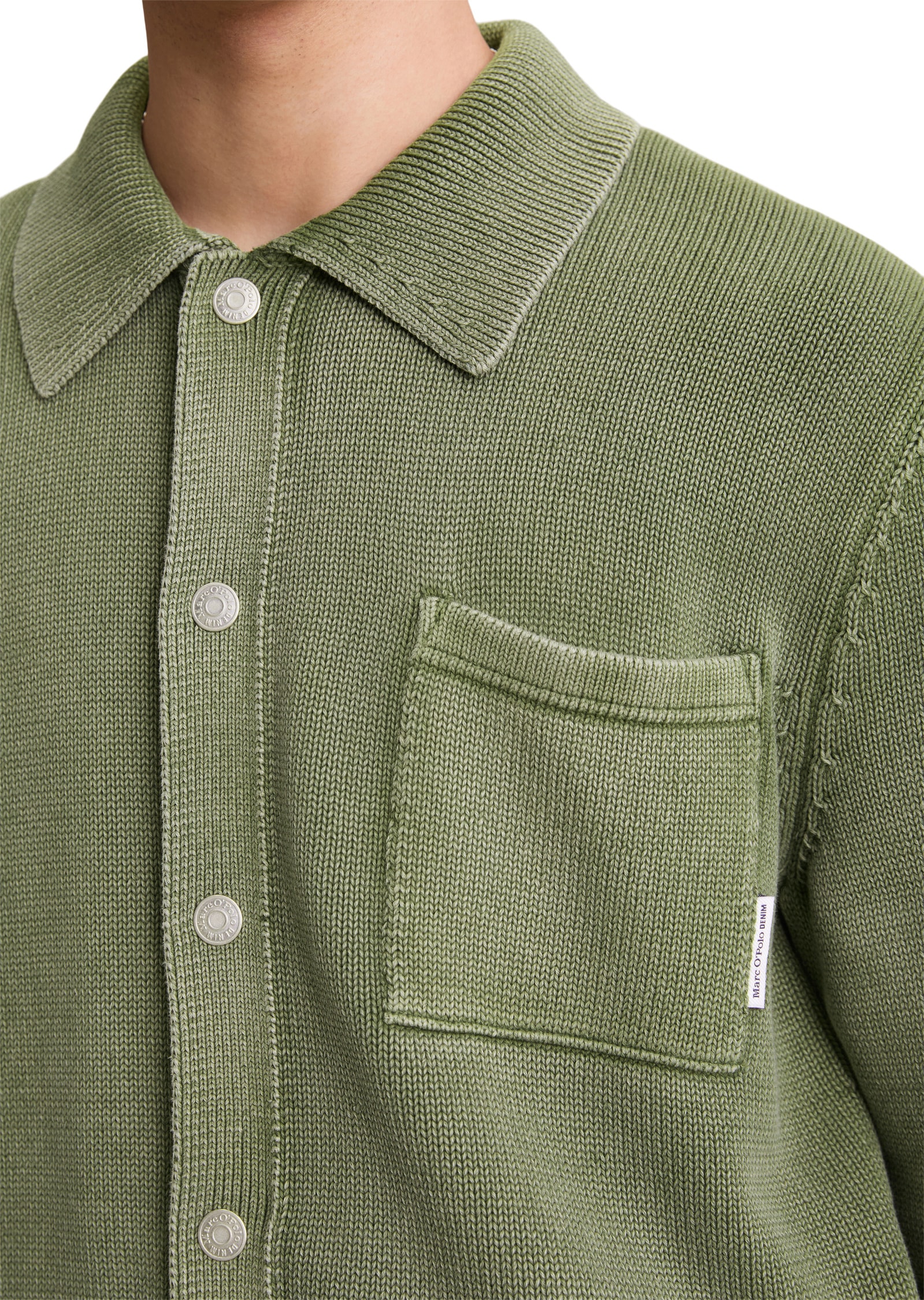 Marc O'Polo DENIM Cardigan »in Jeansjacken-Optik«