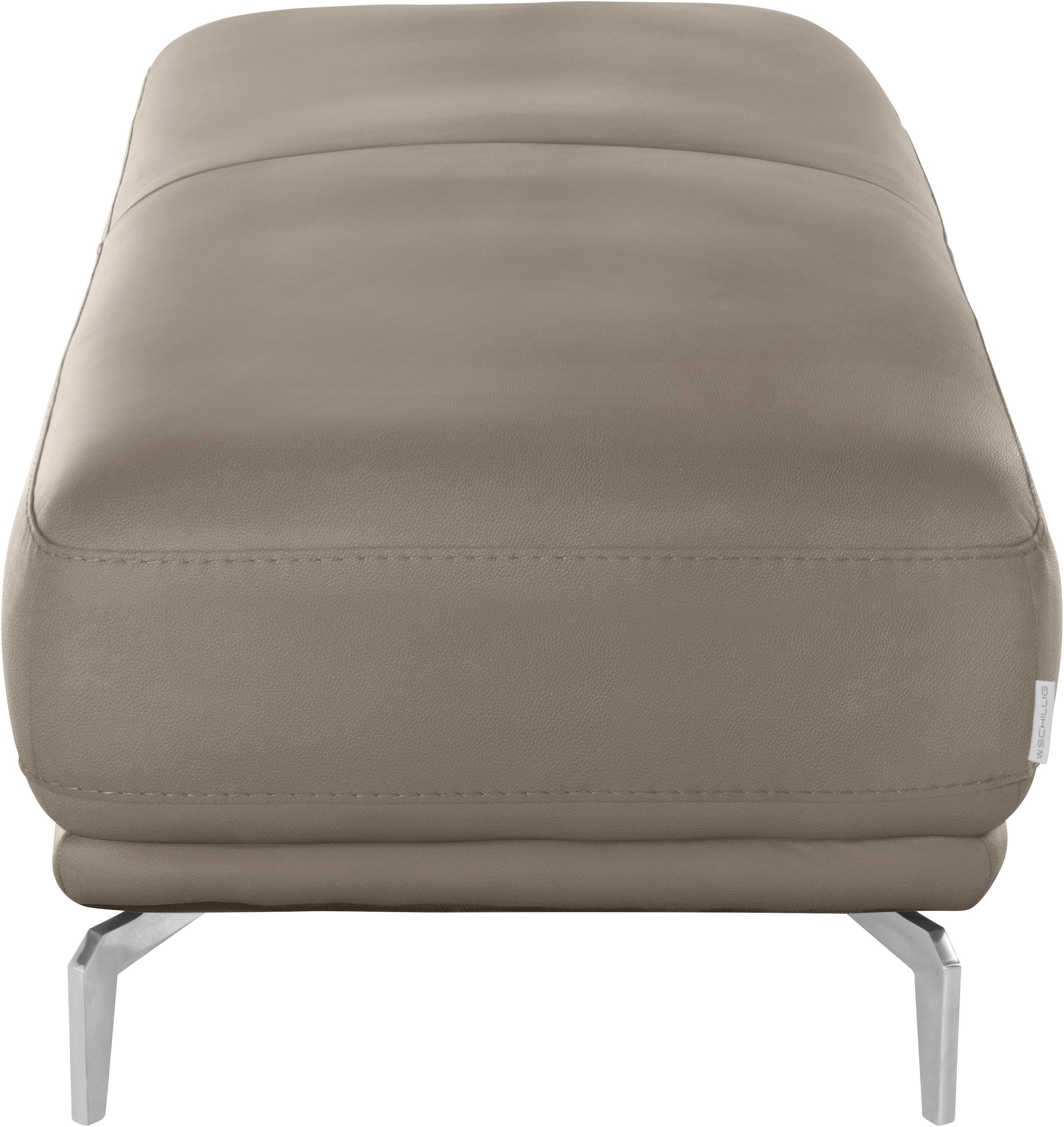 W.SCHILLIG Hocker »montanaa«, mit Metallfüßen in Chrom glänzend, Breite 141 cm