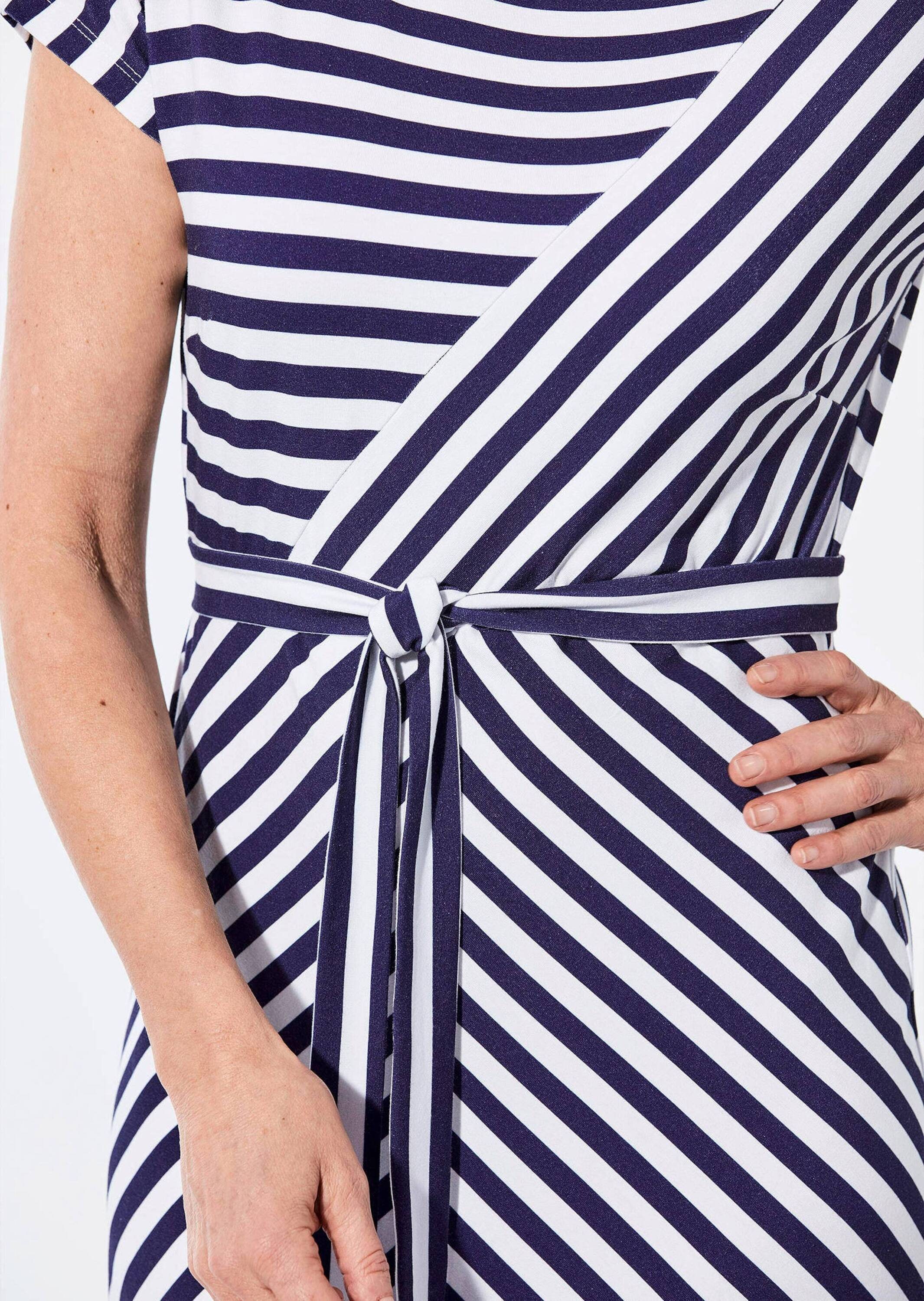 GOLDNER Sommerkleid »Kleid Kleid mit U-Boot-Ausschnitt«