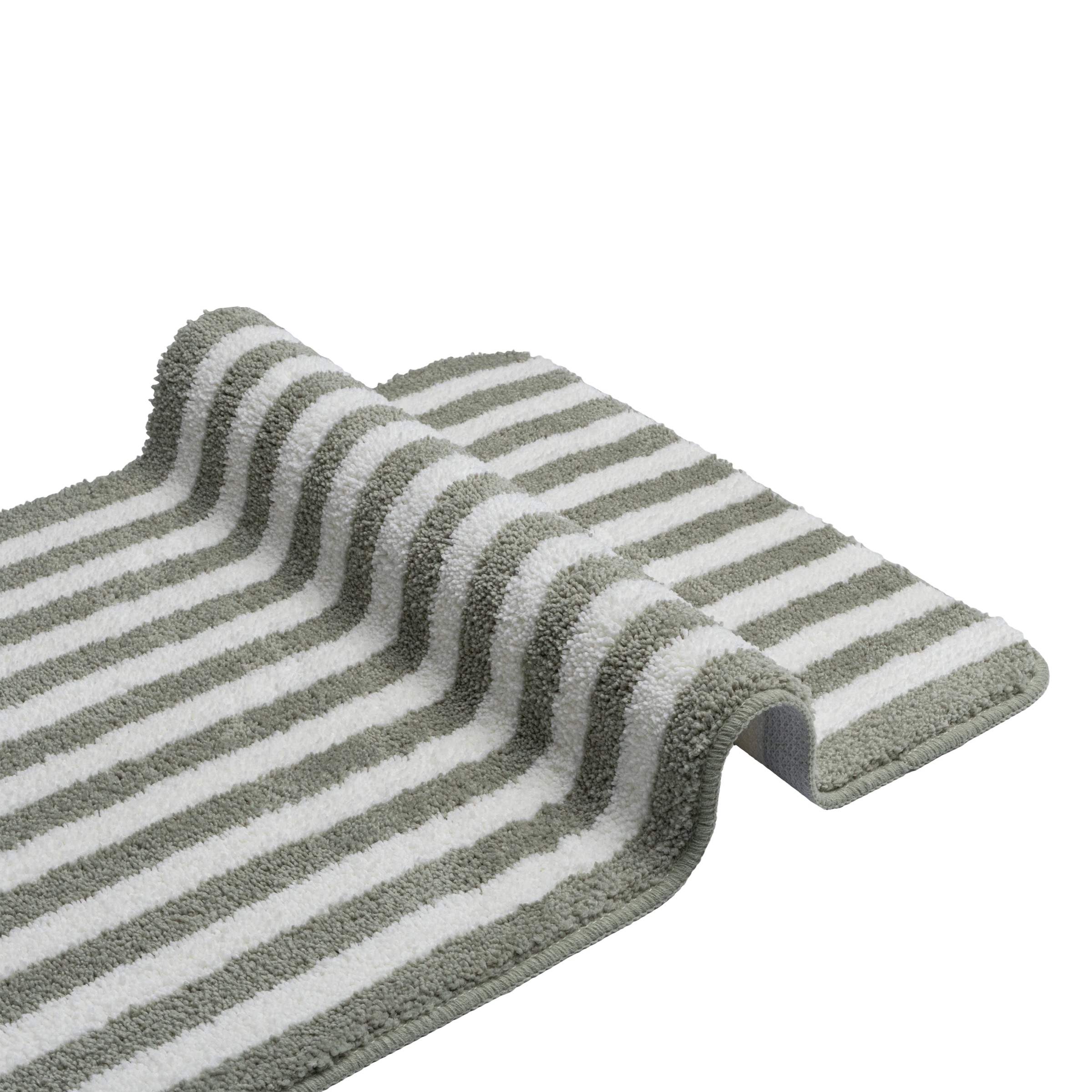 OTTO home Badematte »Streifen, Jannika, Badvorleger, Badezimmer Teppich« Höhe 12 mm rutschhemmend beschichtet fußbodenheizungsgeeignet | schnell trocknend Scandi, modern, gestreift, Badteppich, Badematten