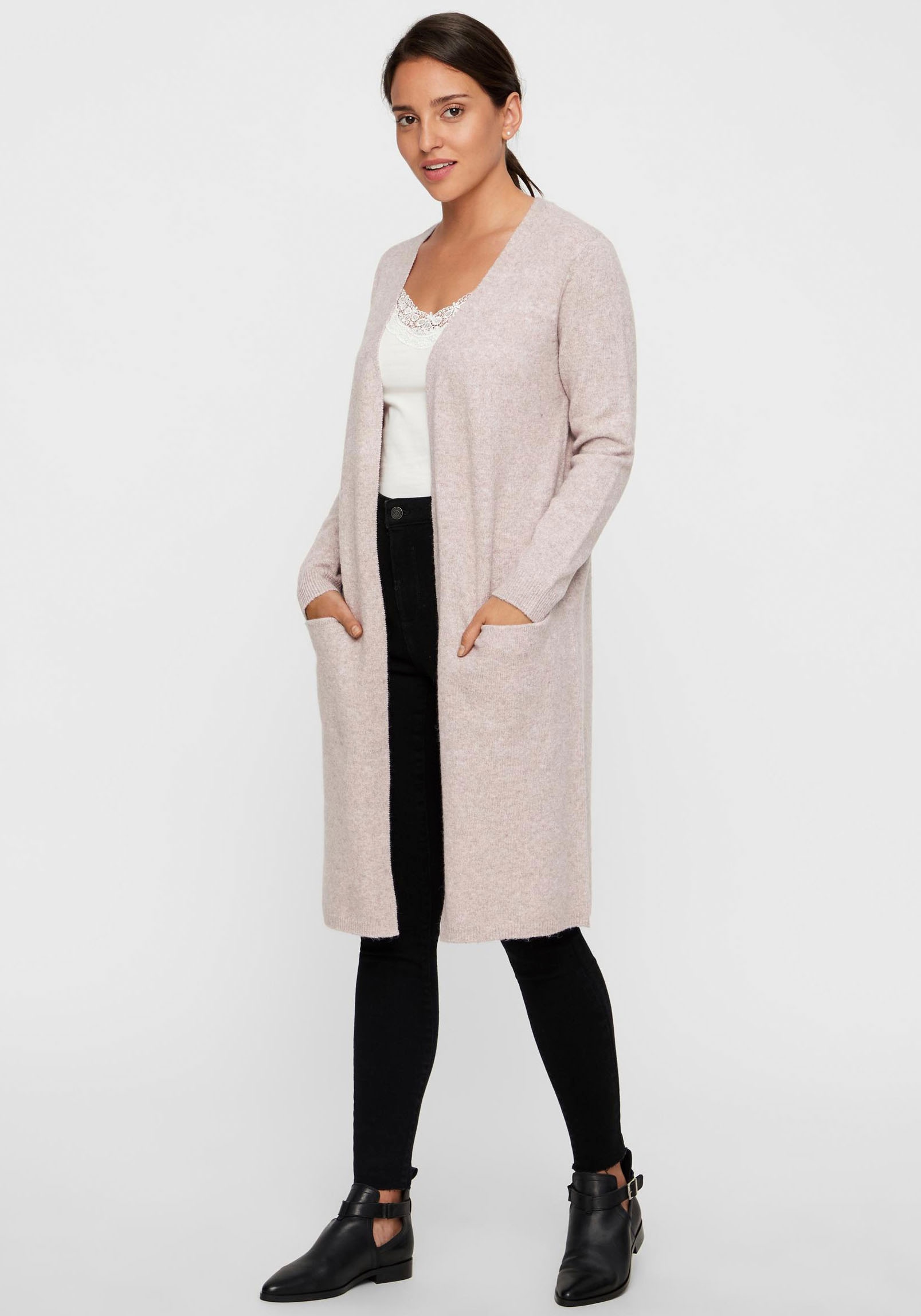 Vero Moda Strickjacke "VMDOFFY LS LONG OPEN CARDIGAN GA NOOS" günstig online kaufen