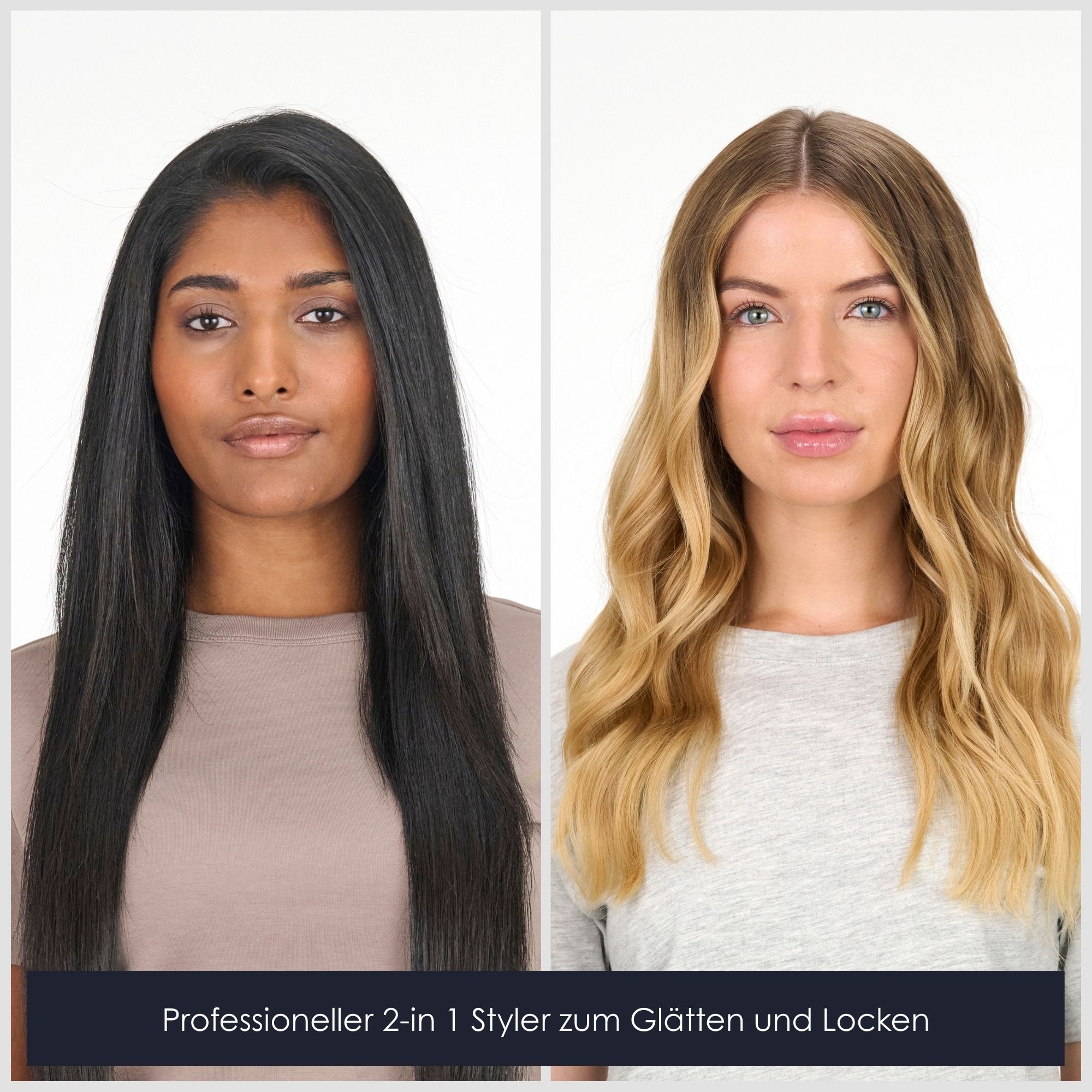 BaByliss Glätteisen »BaByliss Black Onyx Glätteisen 2-in-1 Glätten & Locken, ST484E« Black Onyx Keramik, Ionen-Technologie, 5 Temperaturstufen bis 235 °C