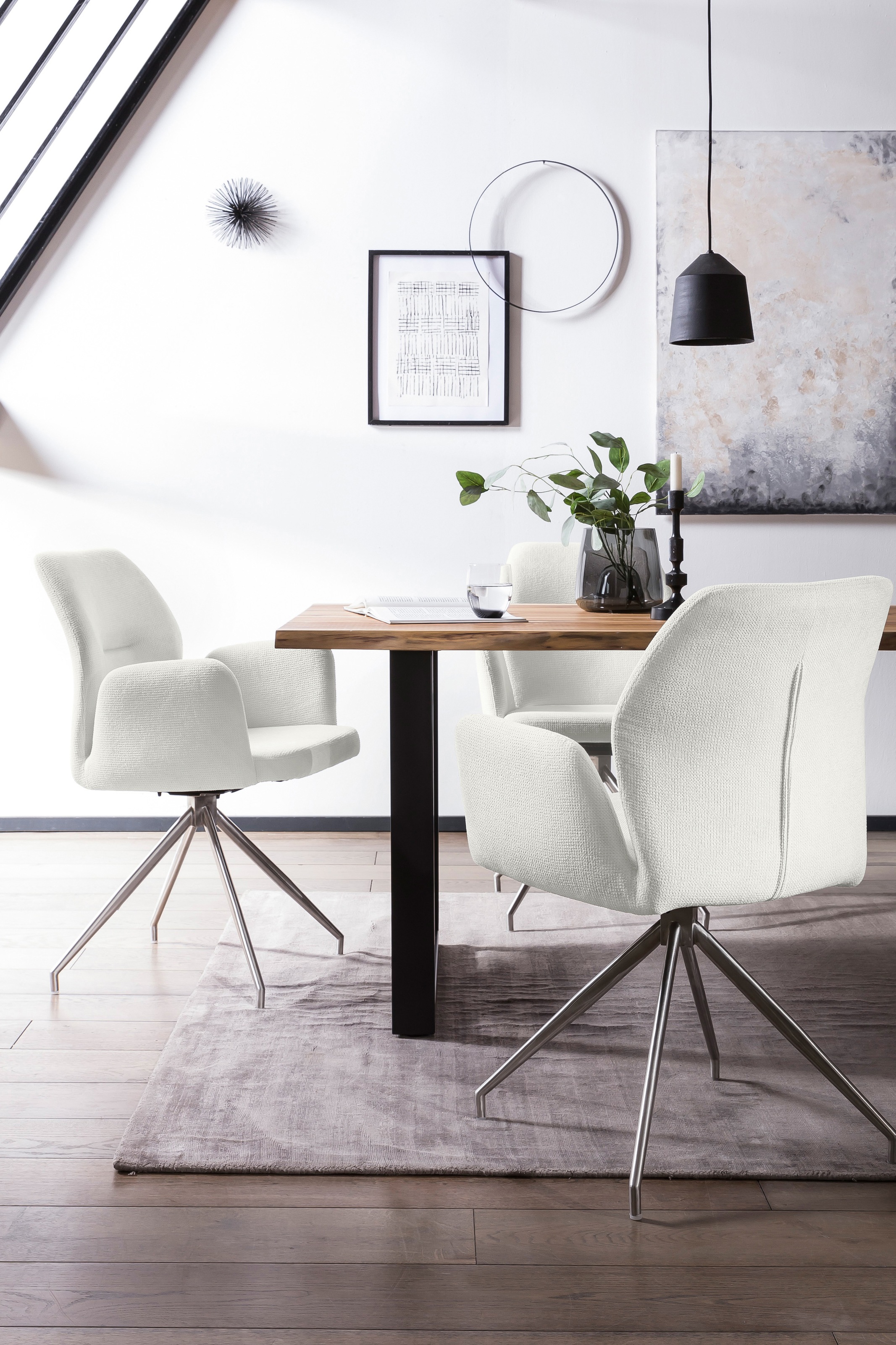 SalesFever Essgruppe, (Set, 5 tlg.), Tischplatte behandelt mit OSMO Hartwachs-Öl in seidenmattem Finish