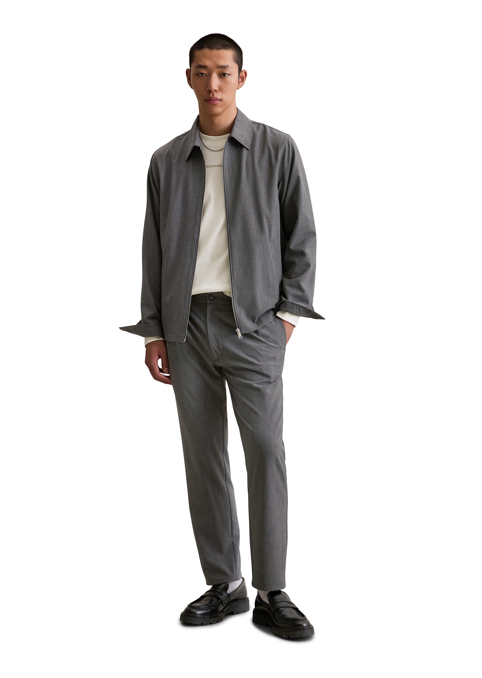 Marc O'Polo DENIM Kurzjacke »aus hochwertigem Material-Mix« ohne Kapuze