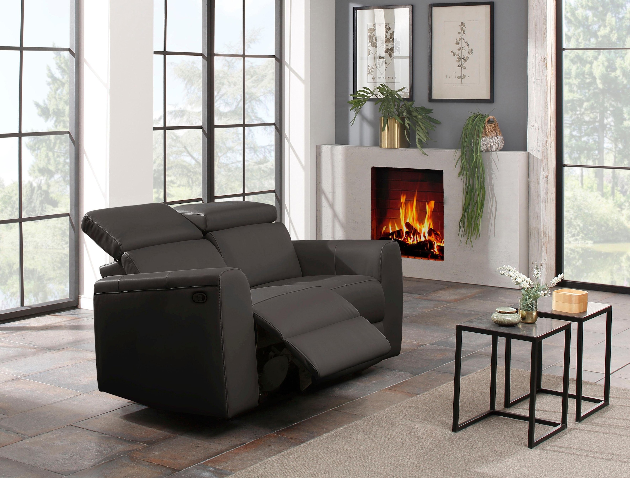 Home affaire 2-Sitzer »Sentrano«, 152 cm, man. o. elektr. Relaxfunktion und USB/Kopfverstellung