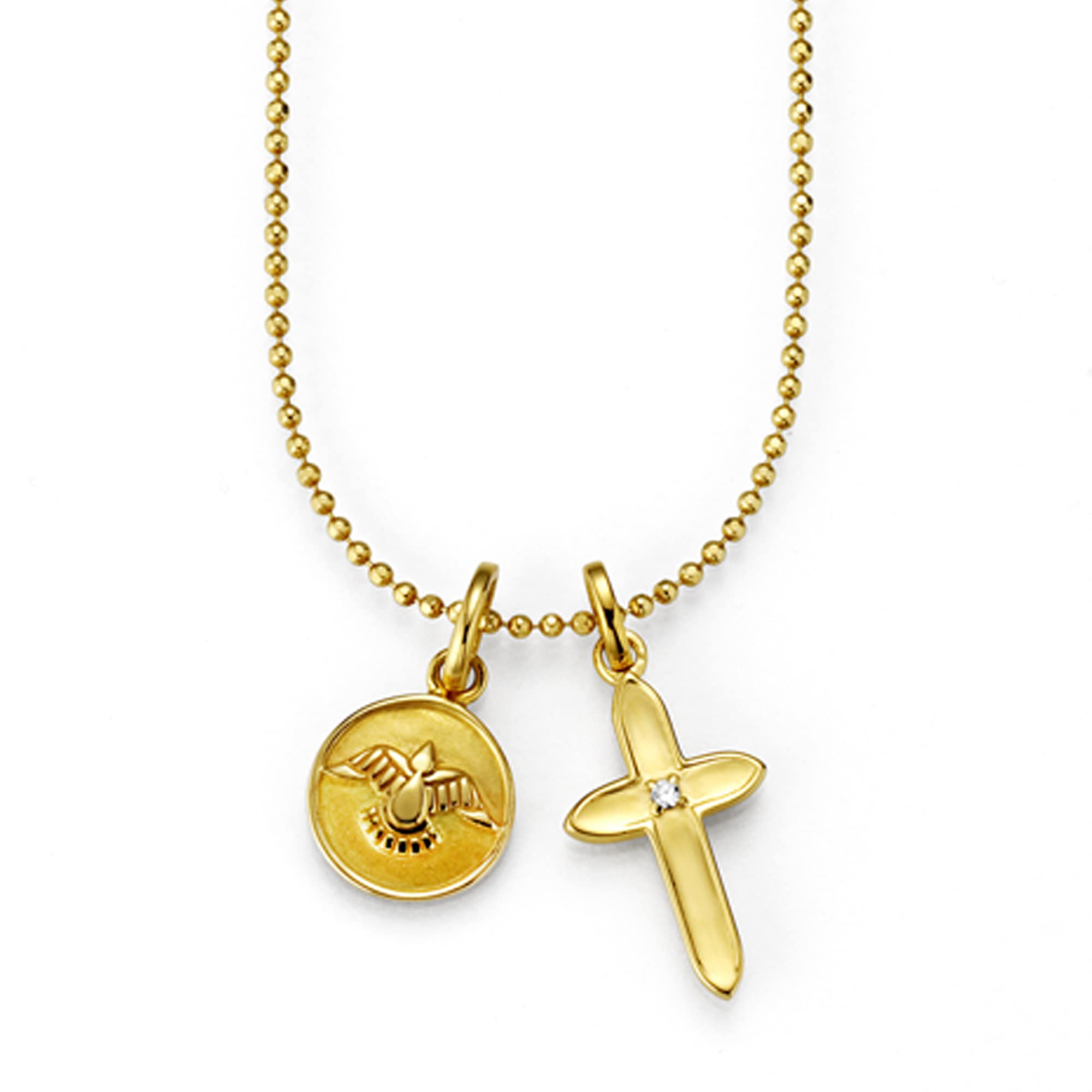 Adelia´s Kette mit Anhänger »585 Gold Kreuz Anhänger Jerusalem«, Schmuckset  - Set mit Halskette online bestellen | BAUR