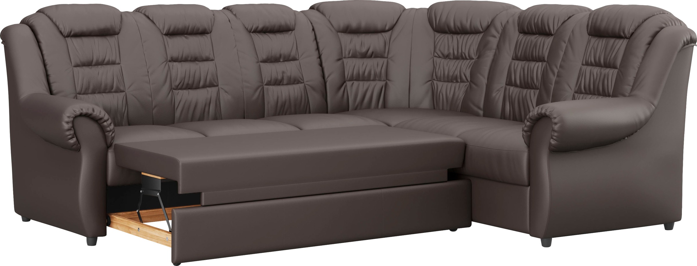 Home affaire Ecksofa »Boston L-Form«, mit hoher Rückenlehne, wahlweise mit Bettfunktion & Stauraum