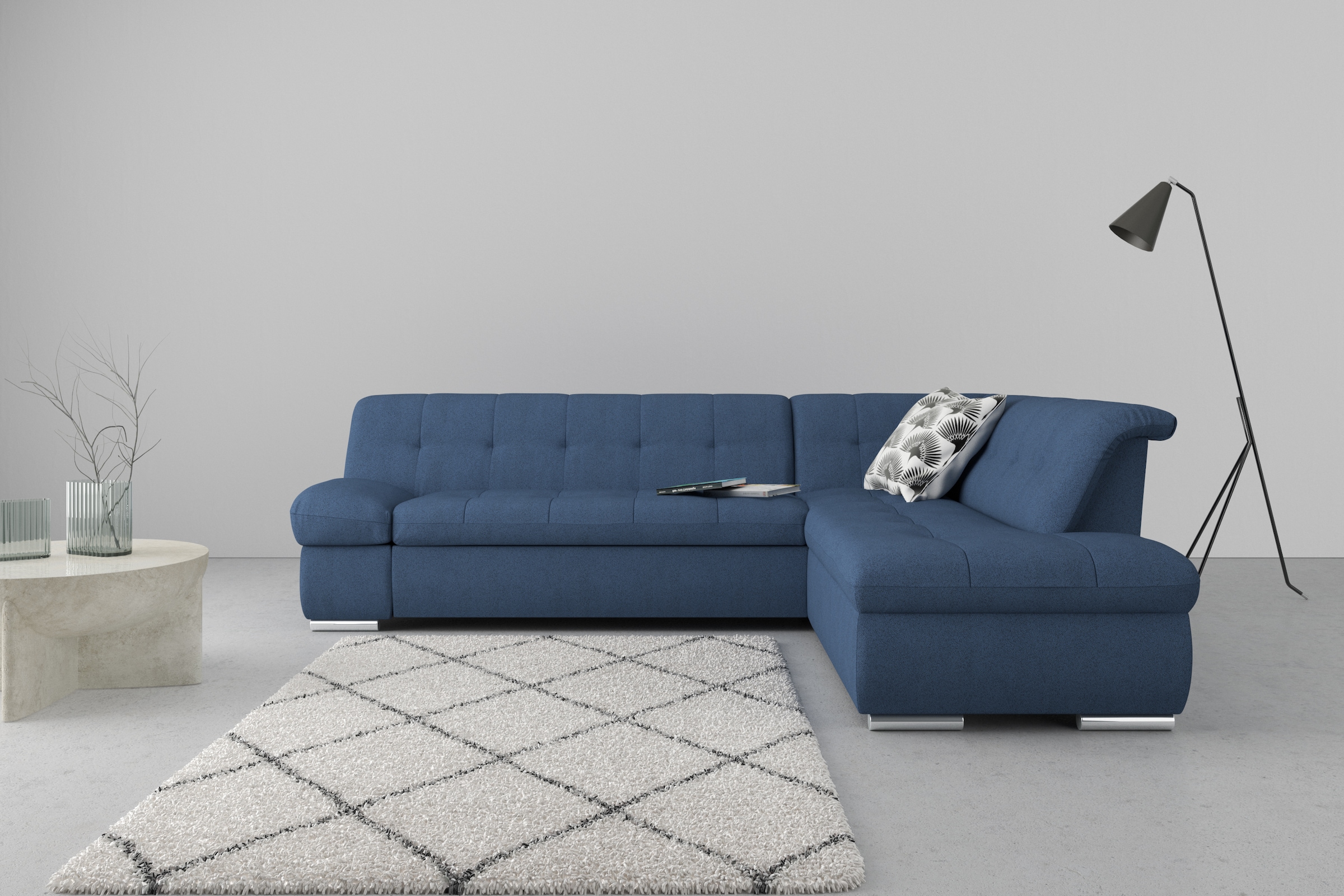 DOMO collection Ecksofa "Mona L-Form", wahlweise mit Bett- und Armlehnfunkt günstig online kaufen