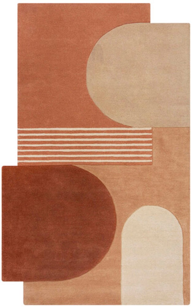FLAIR RUGS Wollteppich "Lozenge mit abstraktem Retro-Design" rechteckig 10 günstig online kaufen
