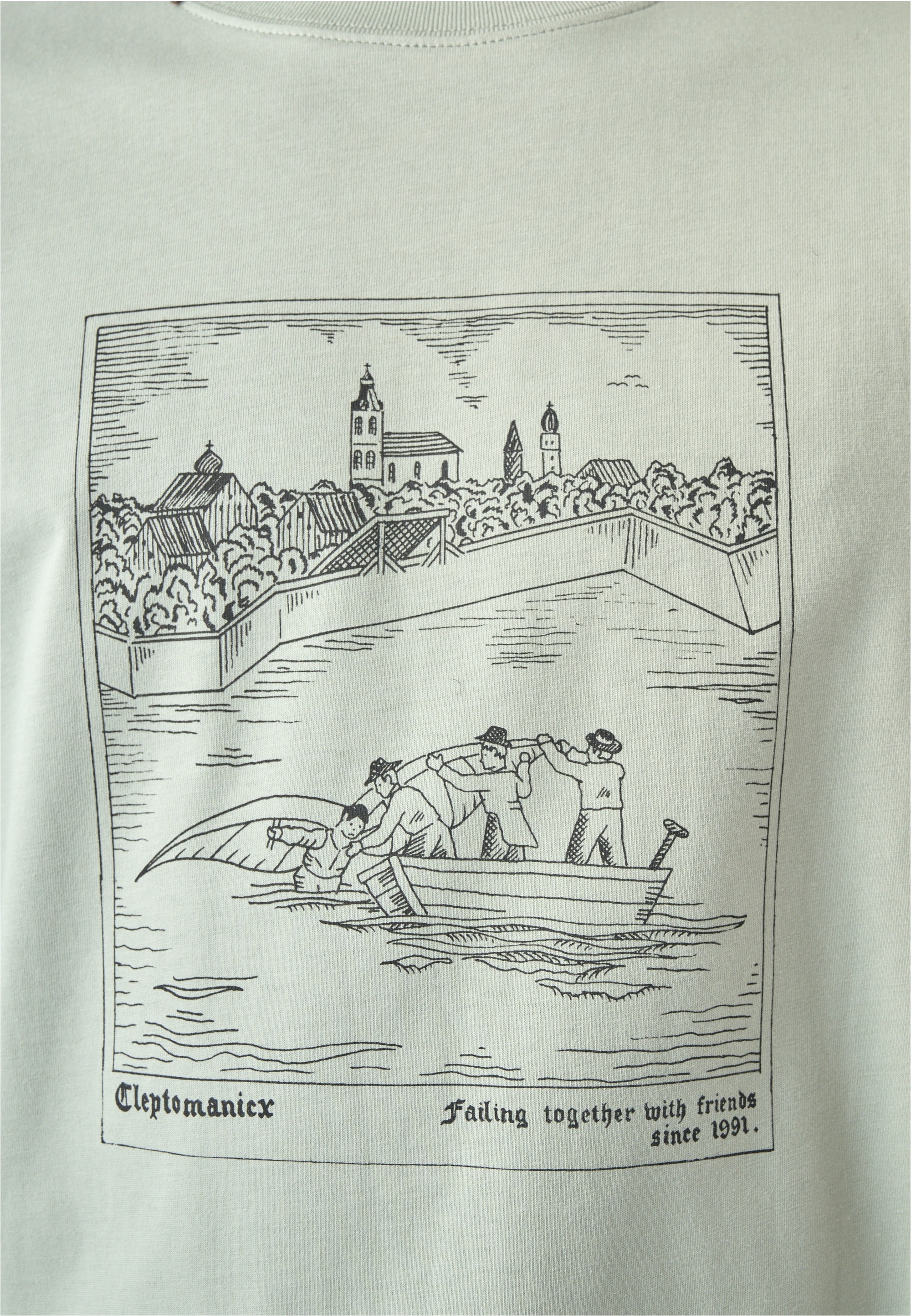 Cleptomanicx T-Shirt »Berblinger« mit coolem Frontprint
