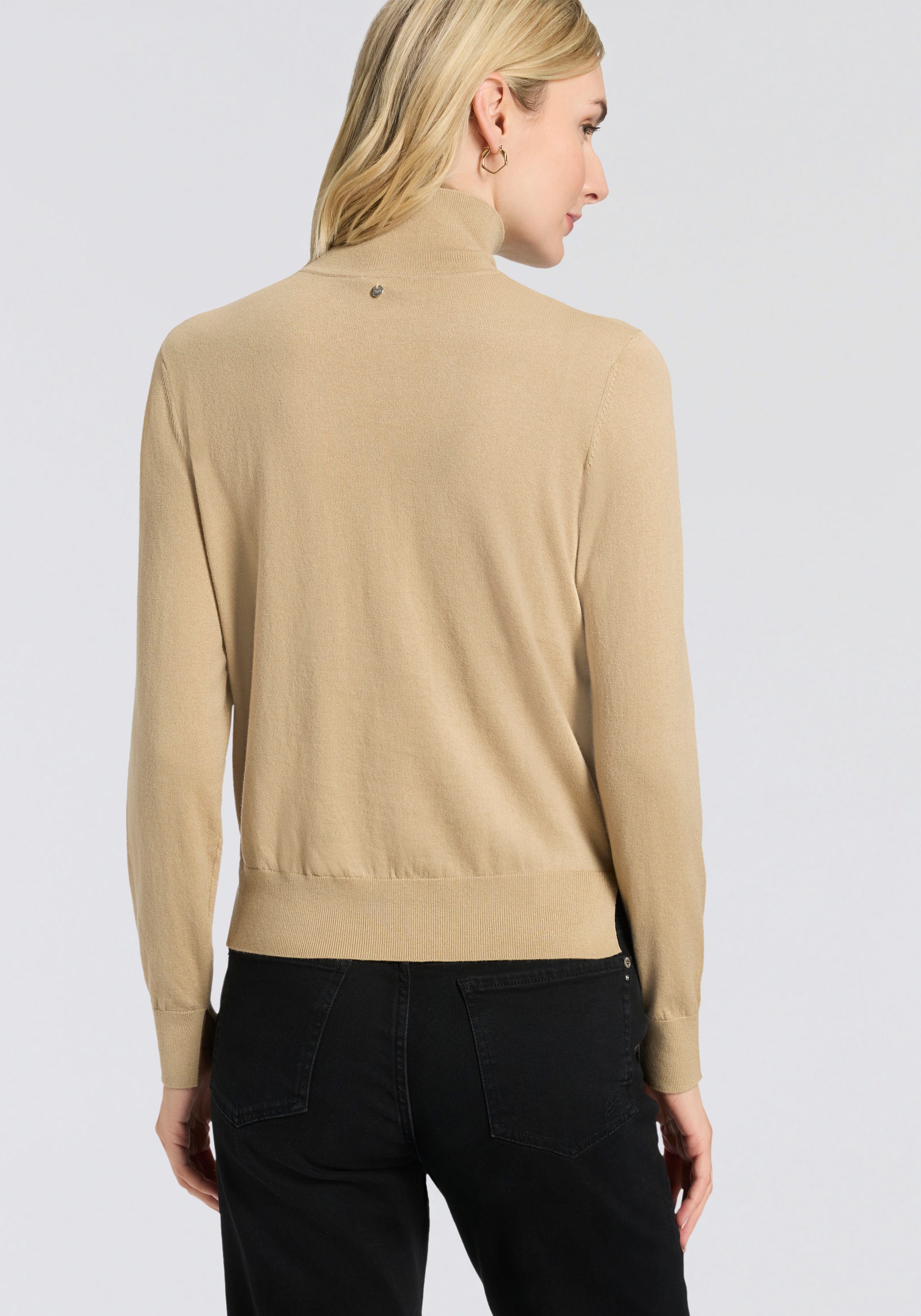 BOSS ORANGE Rollkragenpullover "Faghettini Premium Damenmode", aus softer W günstig online kaufen
