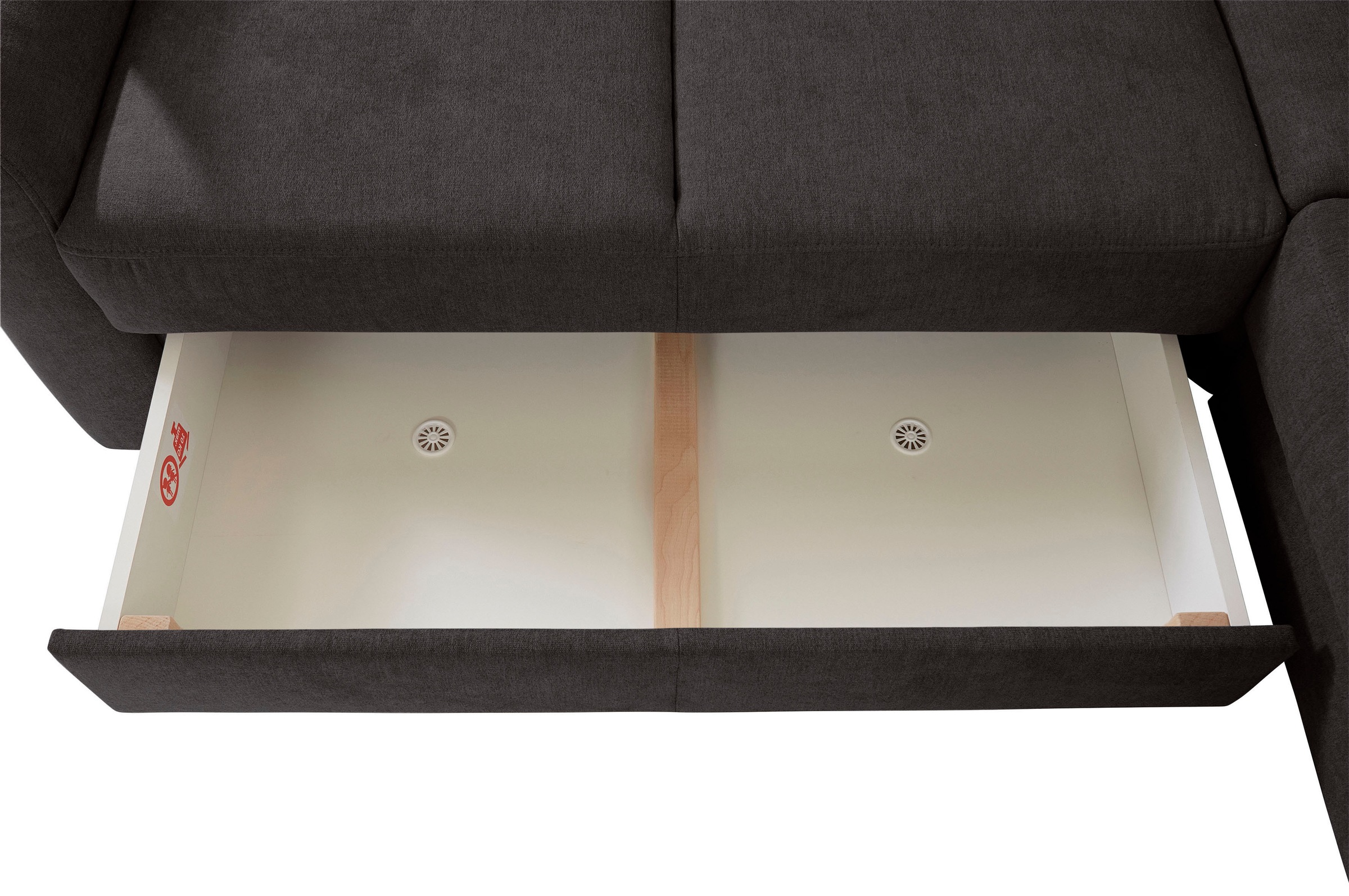 sit&more Ecksofa »Melissa L-Form«, klassisches Polsterprogramm, wahlweise Bettfunktion und Schubkasten