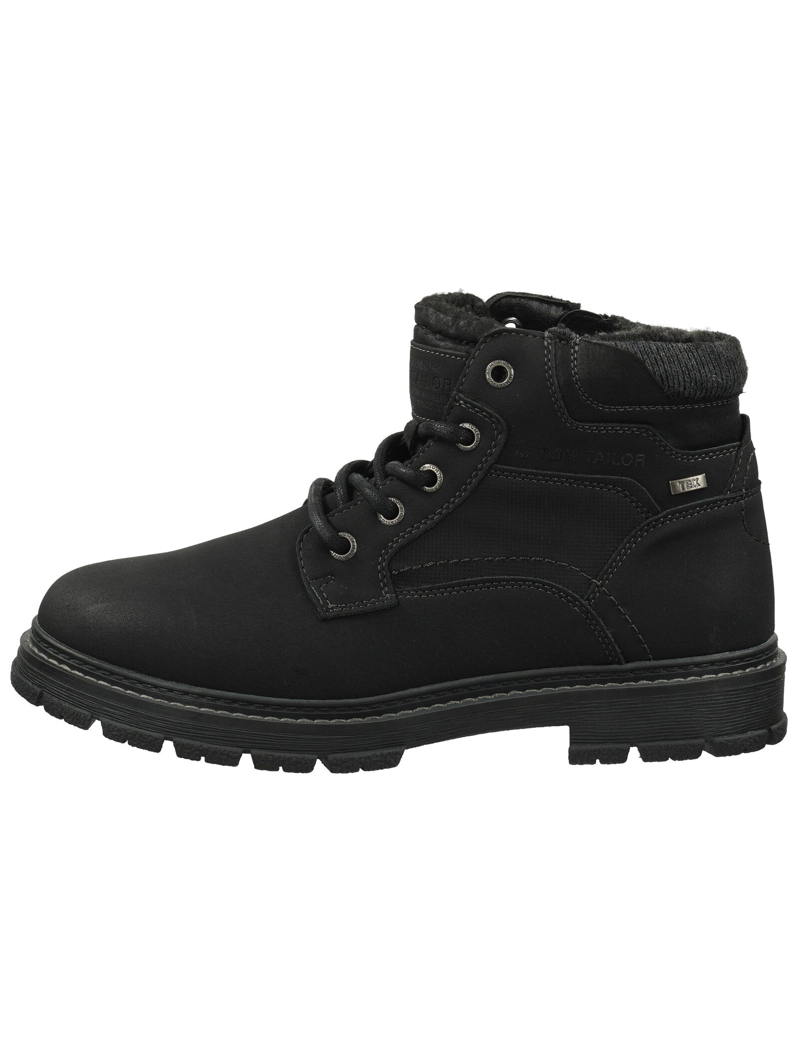 TOM TAILOR Schnürstiefelette »Tom Tailor Stiefelette Lederimitat/Textil«