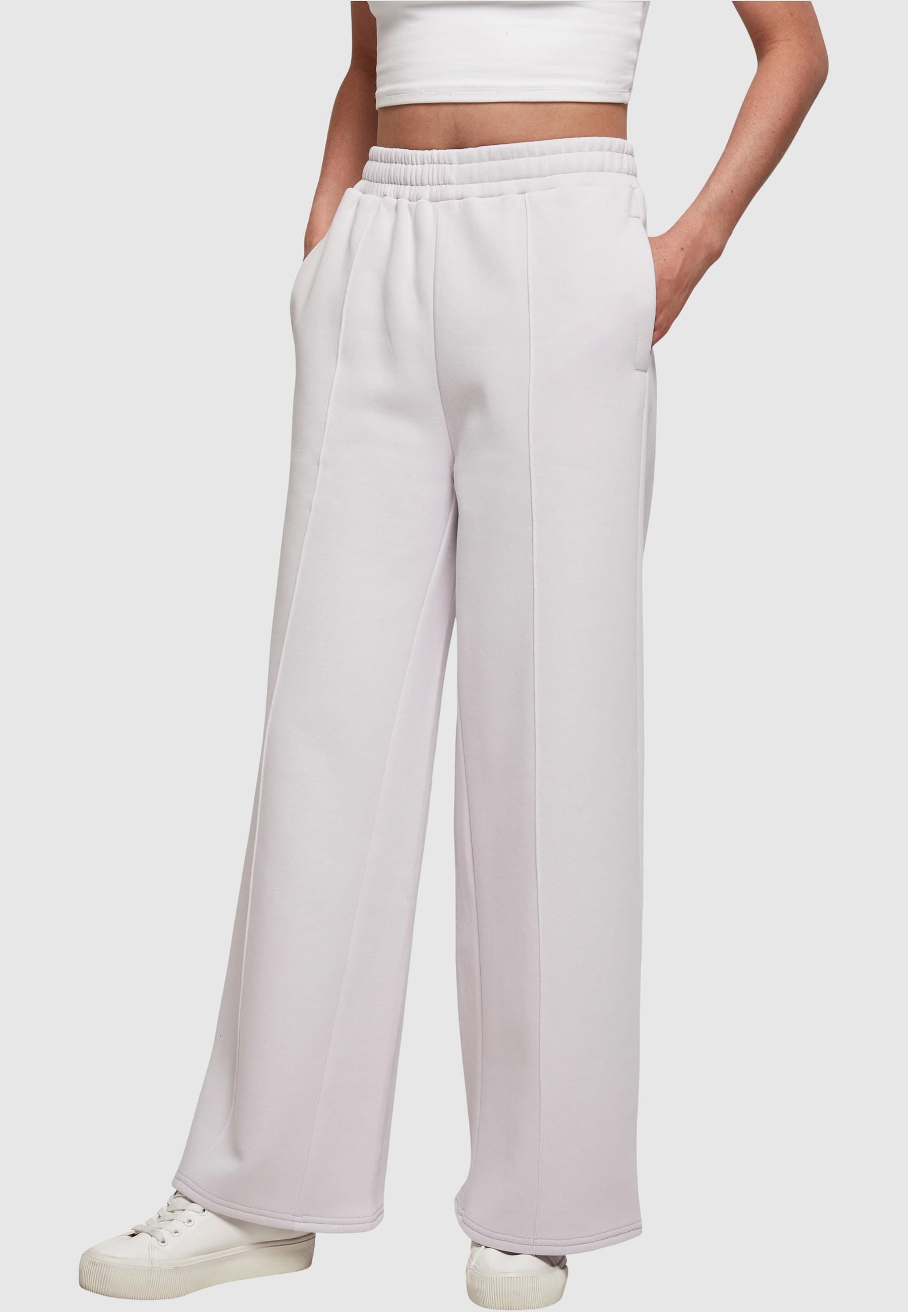 URBAN CLASSICS Stoffhose »Urban Classics Damen Ladies Straight Pin Tuck Sweat Pants«, (1 tlg.)