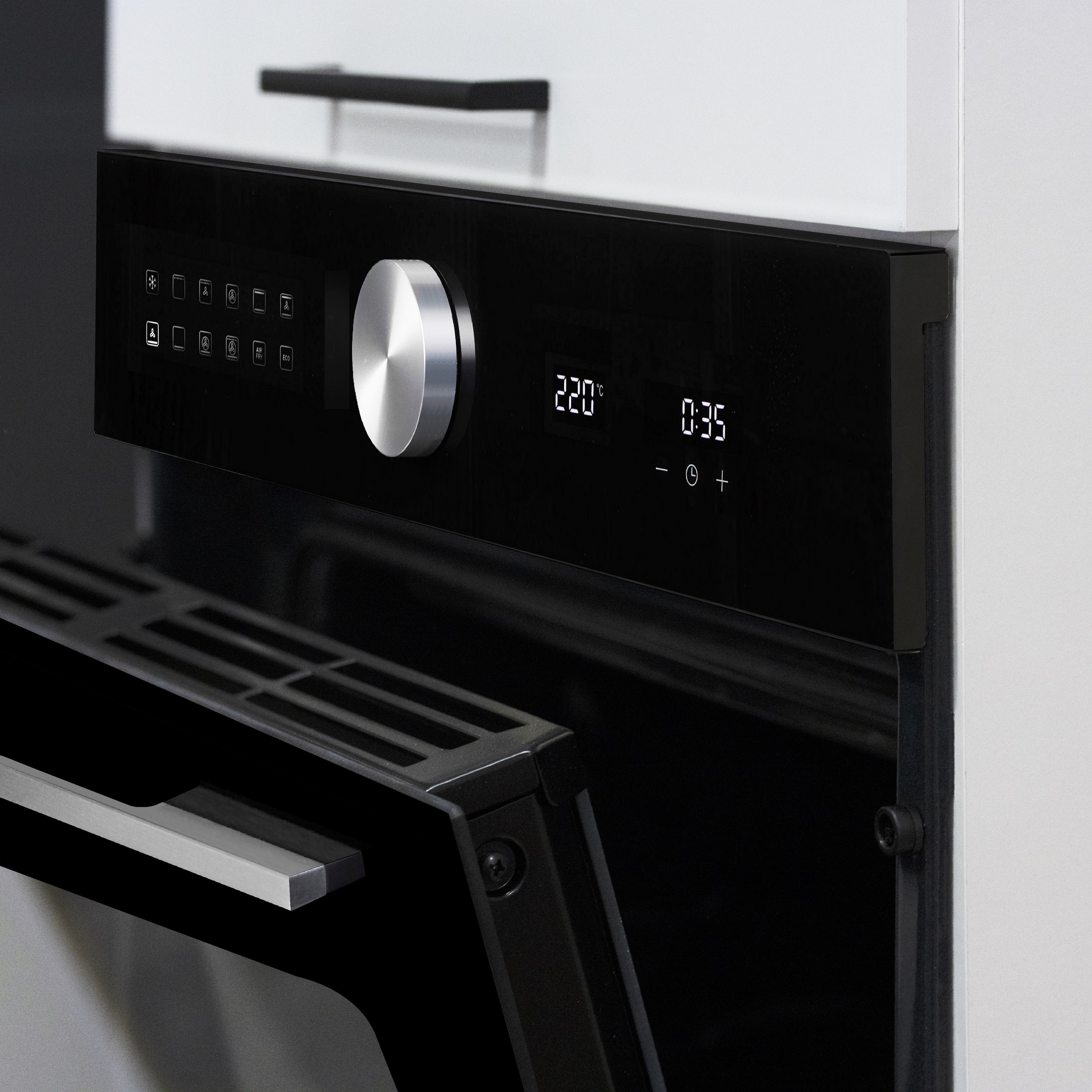 KOCHSTATION Backofenumbauschrank »Luna, Backofenschrank, Backofen-Hochschrank, Made in Italy« B/T/H: 60×60×214,5 cm, Oberplatte mit 25 mm Stärke