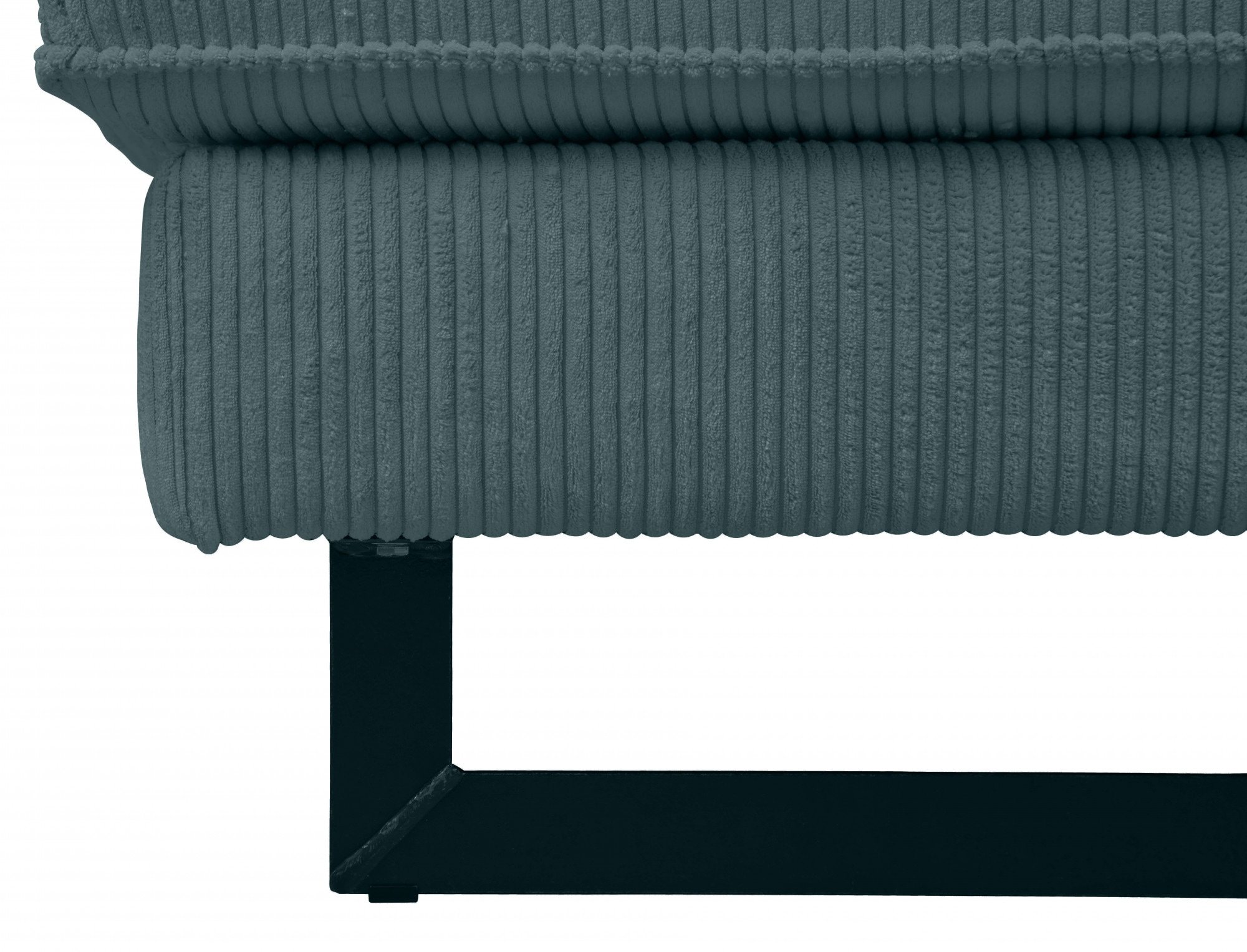 Places of Style Wohnlandschaft »Pinto, 350 cm, U-Form, XXL, mit Ottomanen«, Cord, Feincord, Luxus-Microfaser Leder und Chenille