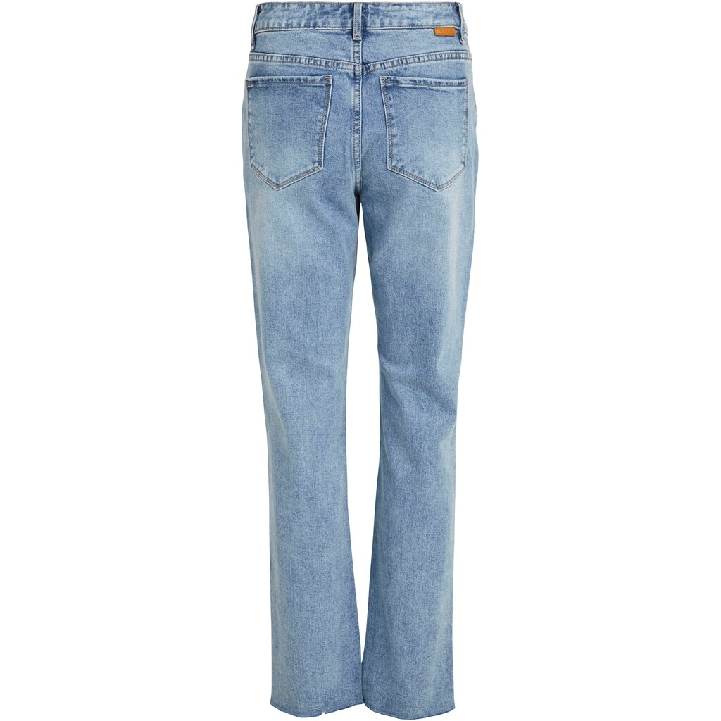 Damenmode Jeans Vila Straight-Jeans »VISTRAY STRAIGHT«, mit leichten Used Effekten denim-light-blue