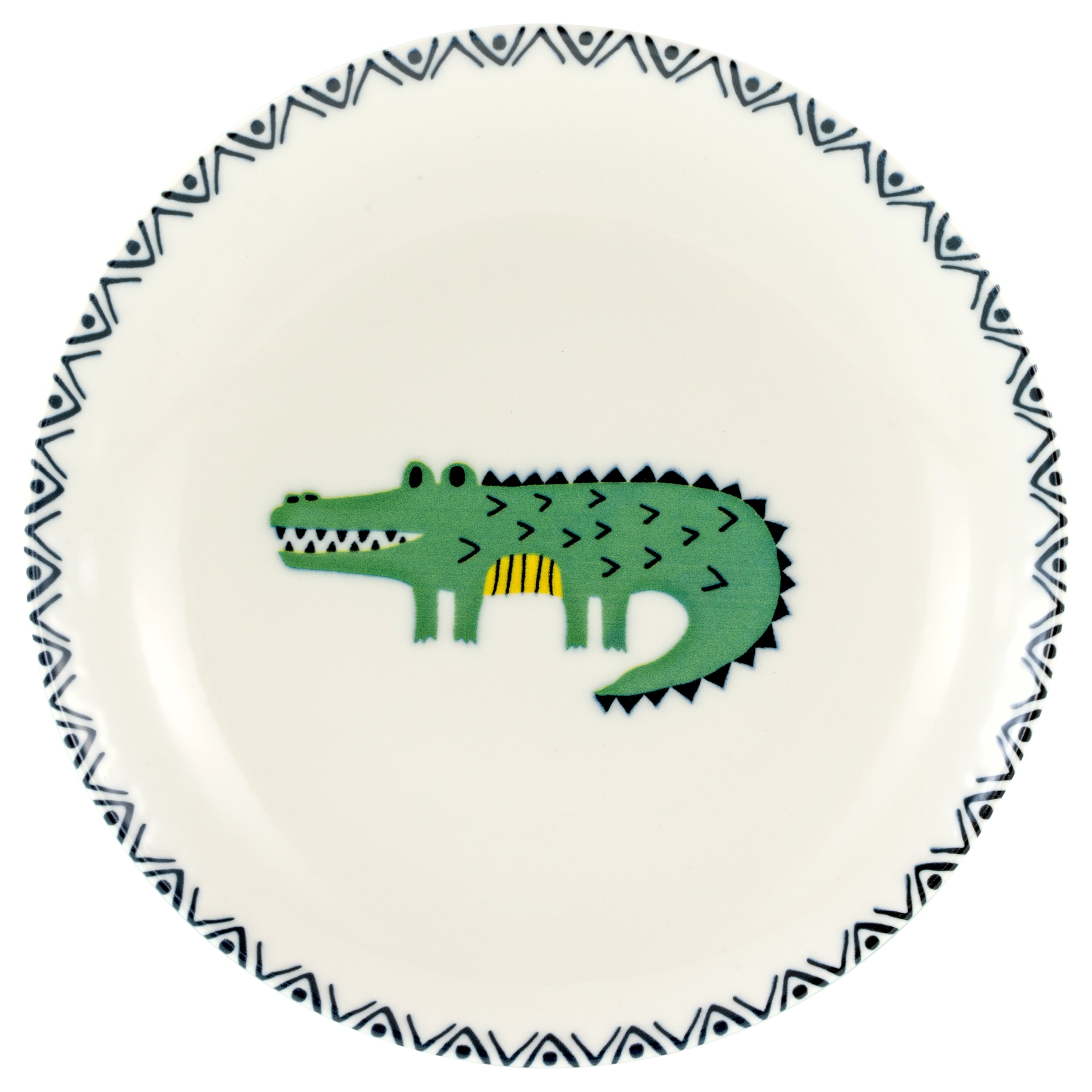 CreaTable Teller-Set »Safari, Teller 21 cm, 4-tlg.« Teller Set, Tierabbildungen, Nordische Ästhetik