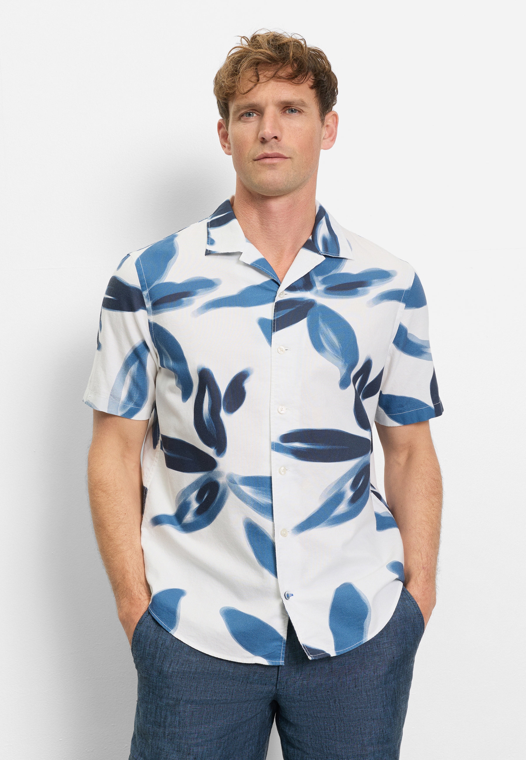 OLYMP Kurzarmhemd "OLYMP Casual, regular fit, Reverskragen" günstig online kaufen