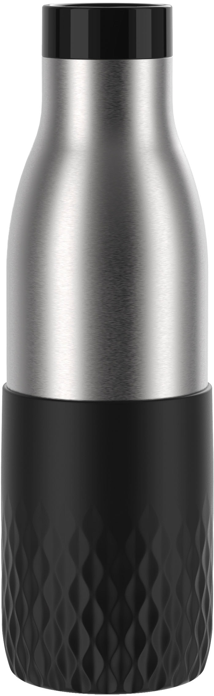 Emsa Trinkflasche "Bludrop Sleeve" Edelstahl/Silikon, Quick-Press, 12h warm günstig online kaufen