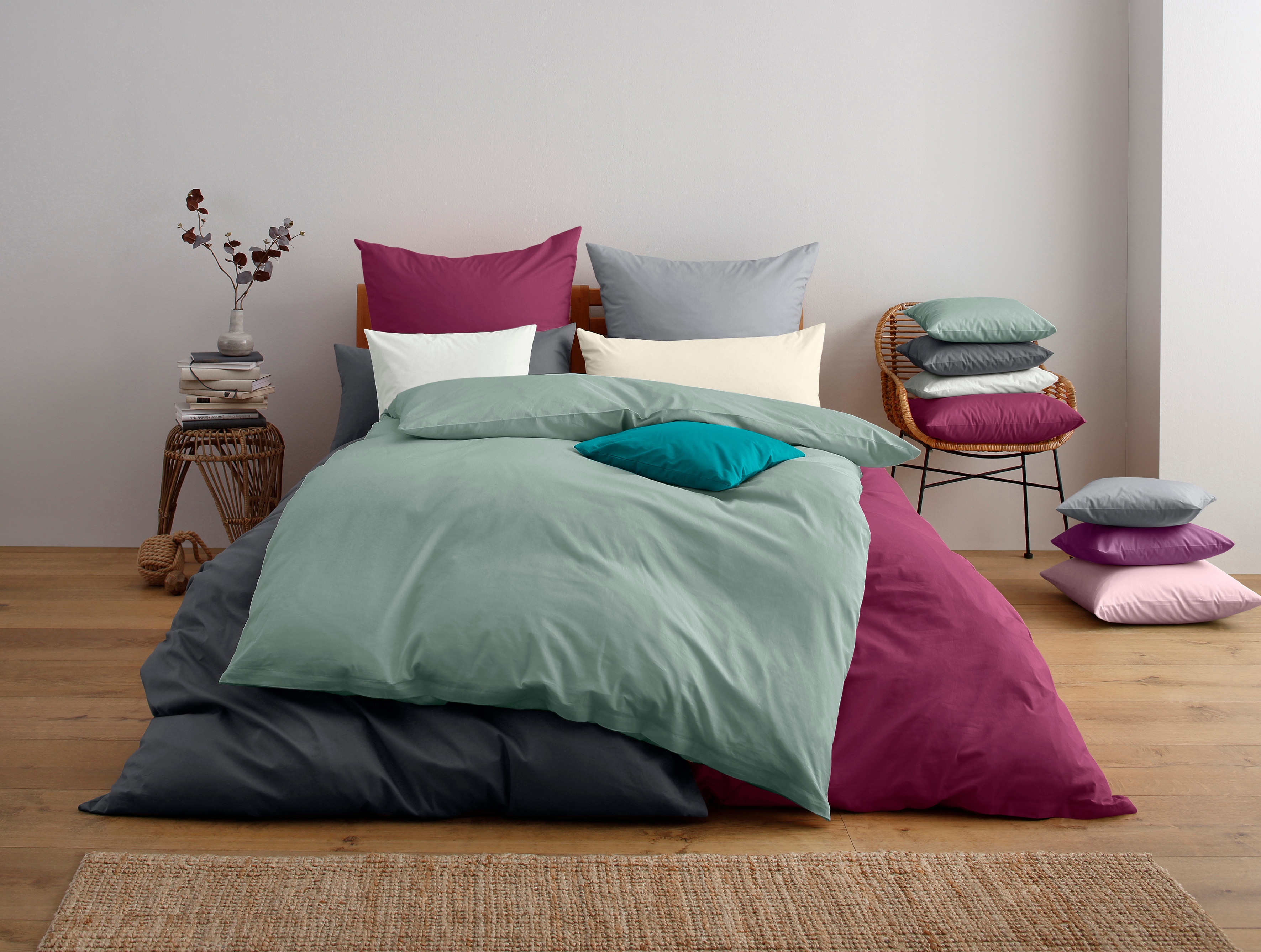 OTTO home Bettwäsche "Luisa" 2 Stk. 4 Qualitäten für dein perfektes Schlafgefühl (von Komfort bis Premium)