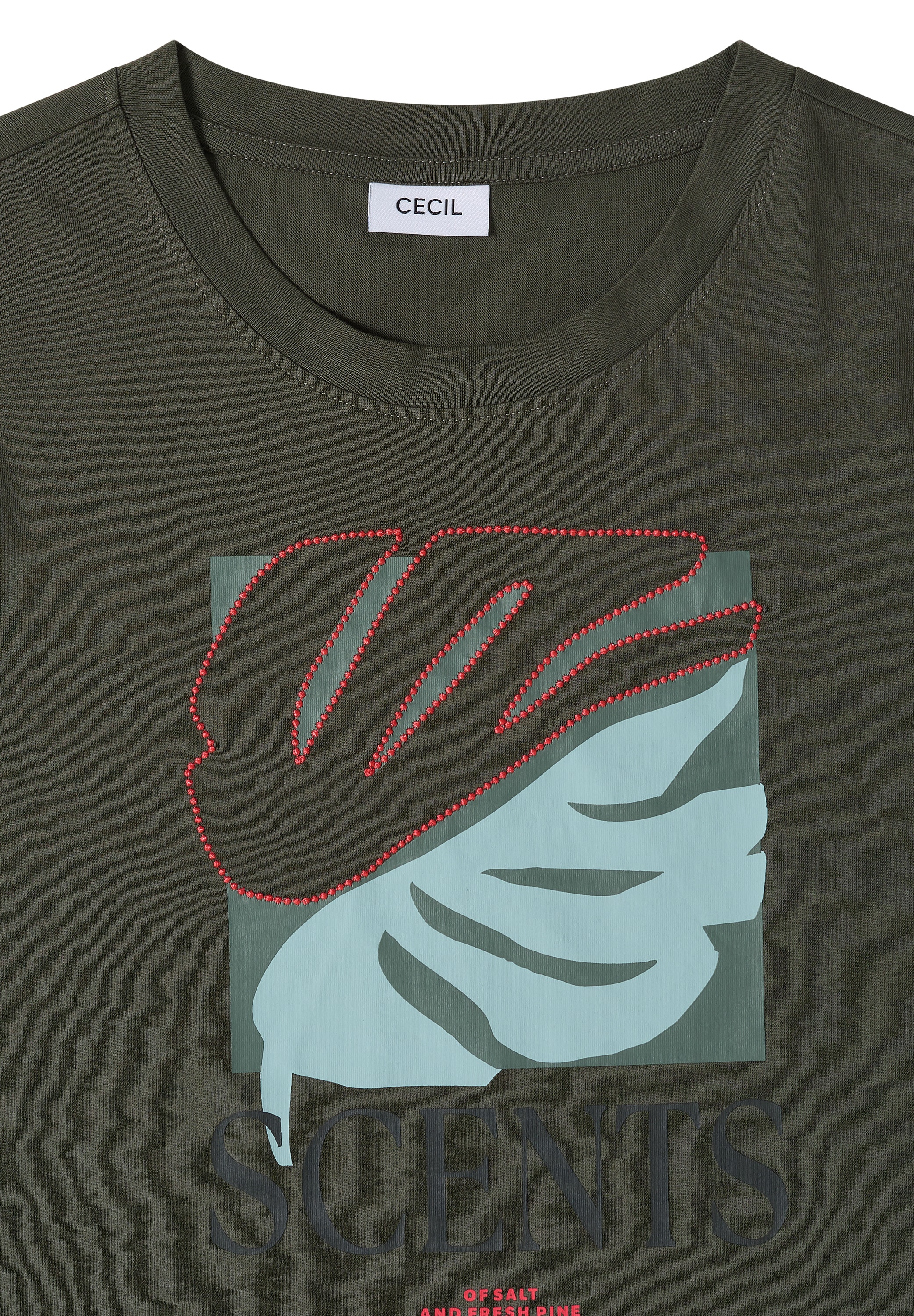 Cecil T-Shirt aus reiner Baumwolle