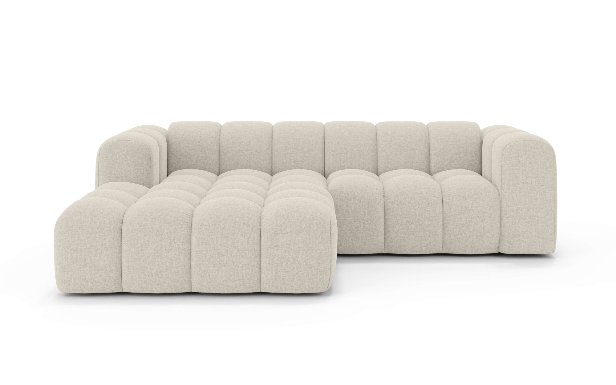 OTTO home Ecksofa "KALLIE Design-Sofa mit Wellenunterfederung, Bubble-Optik günstig online kaufen