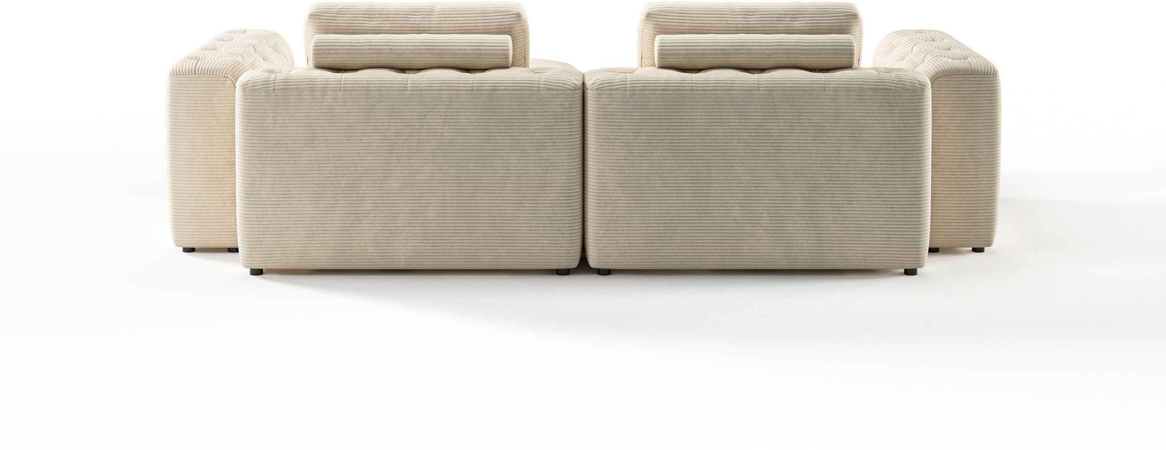 RAUM.ID Ecksofa »Cushid L-Form«, Modulset, bestehend aus 3 Teilen