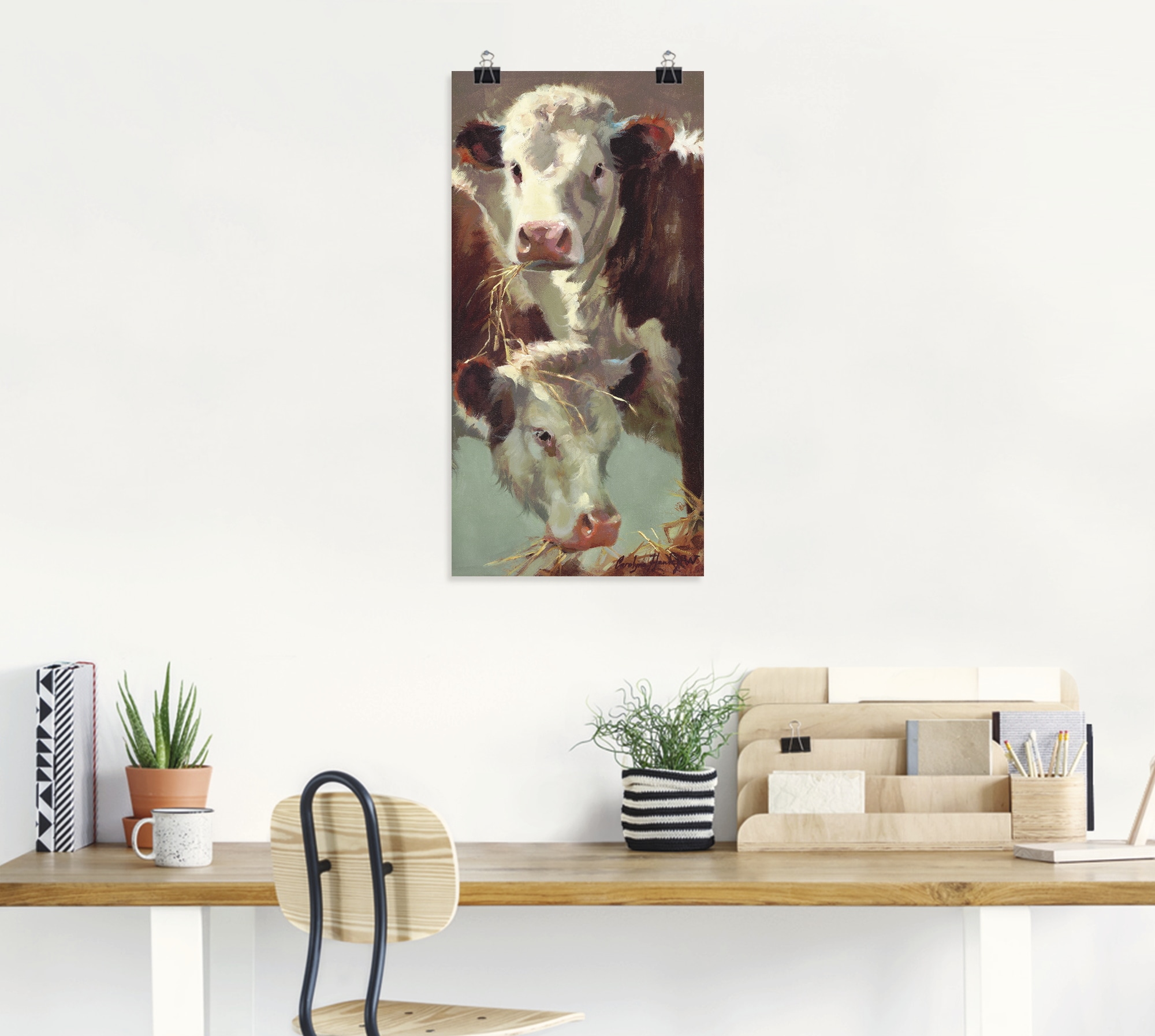 Artland Wandbild »Kauen und Schlucken«, Haustiere, (1 St.), als Alubild, Outdoorbild, Leinwandbild, Poster in verschied. Größen