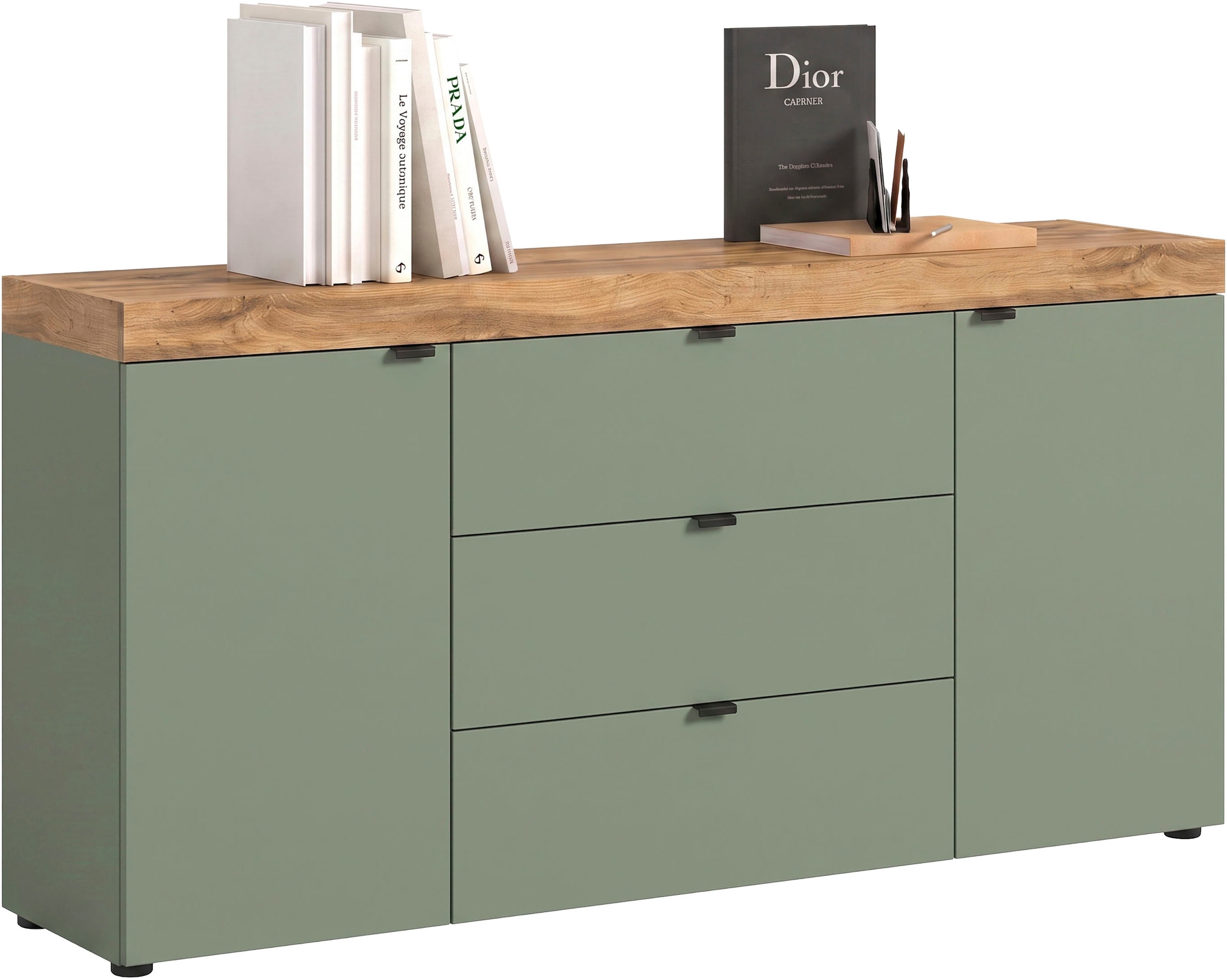 OTTO home Sideboard "MAMBO II, Breite 160cm, 2 Türen, 3 Schubkästen, 4 Fächer" 1 Stk. tlg. Kommode, Anrichte, Wohnzimmer, Schlafzimmer