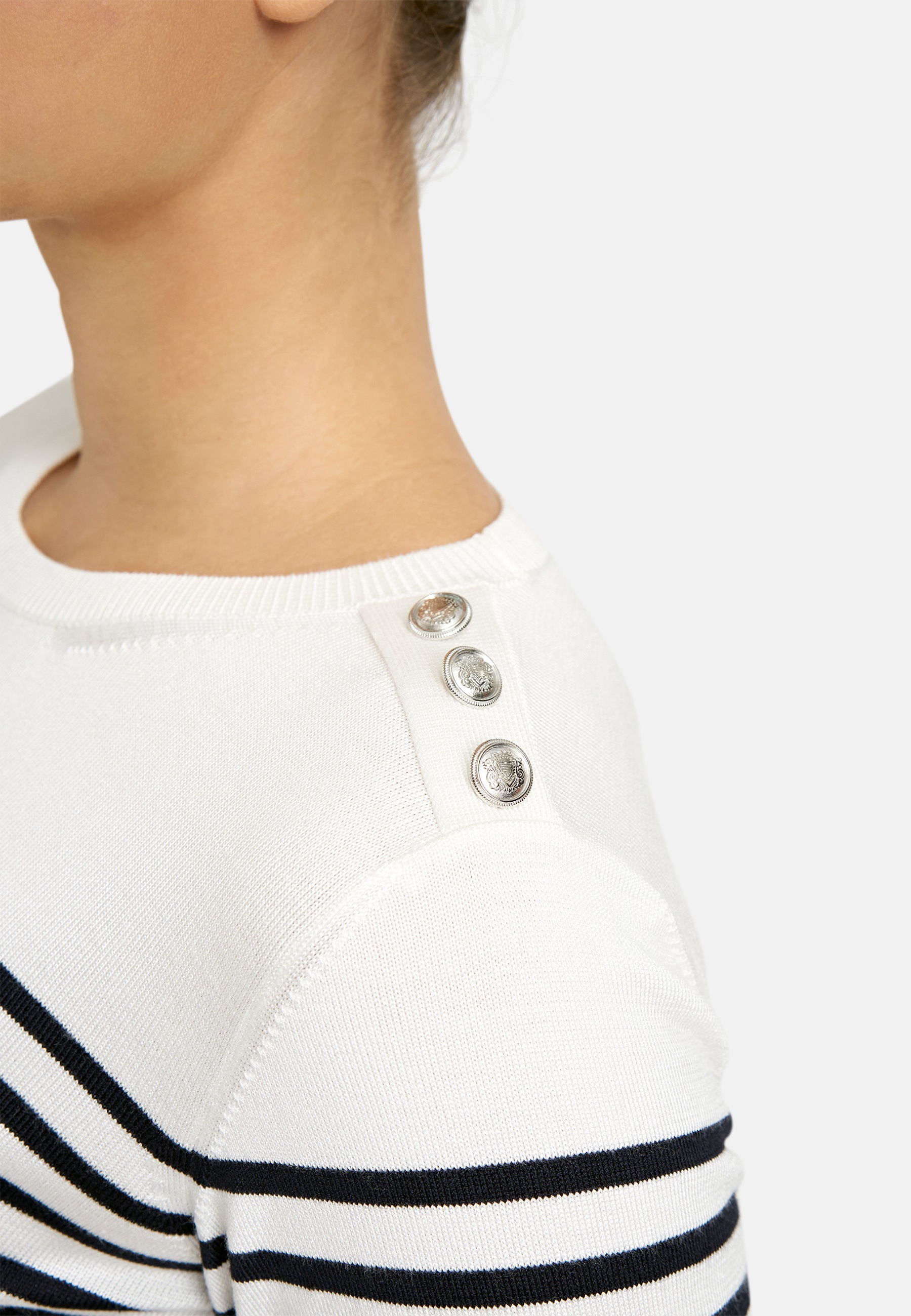 Milano Italy Rundhalspullover aus Feinstrick