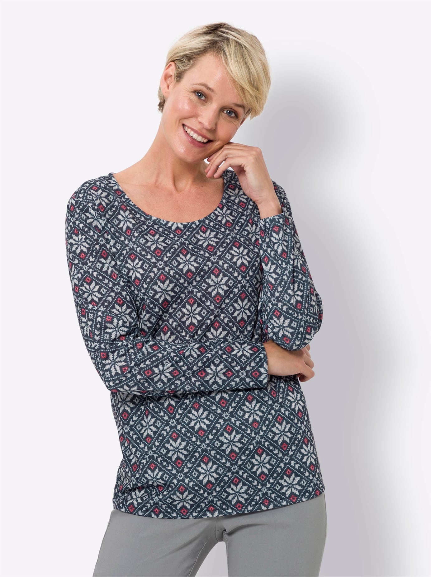 Classic Basics Langarmshirt "Rundhals-Shirt" 1 Stk. tlg. günstig online kaufen
