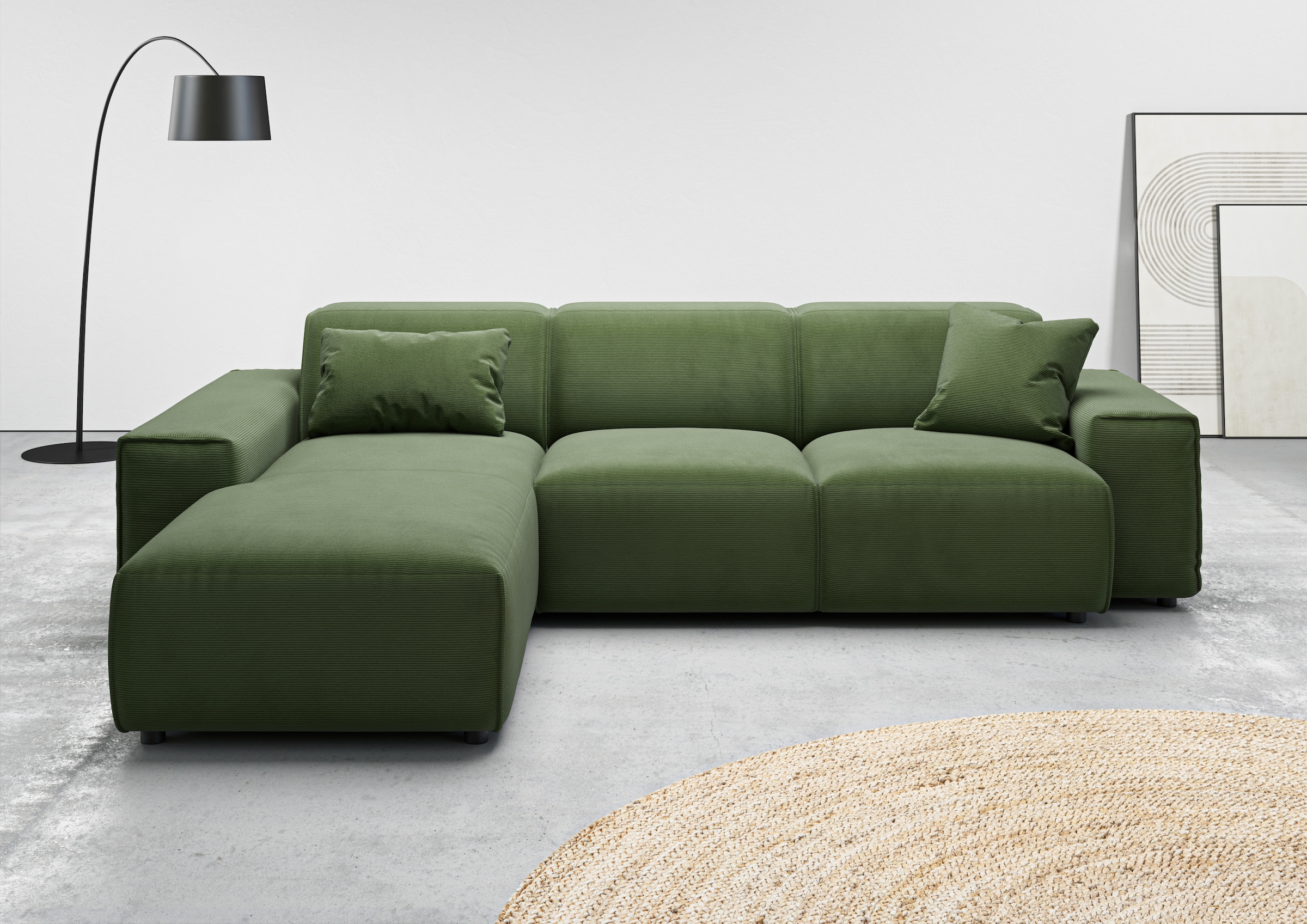 Home affaire Ecksofa "Glimminge L-Form auch in Breitcord, Feincord + Easy c günstig online kaufen