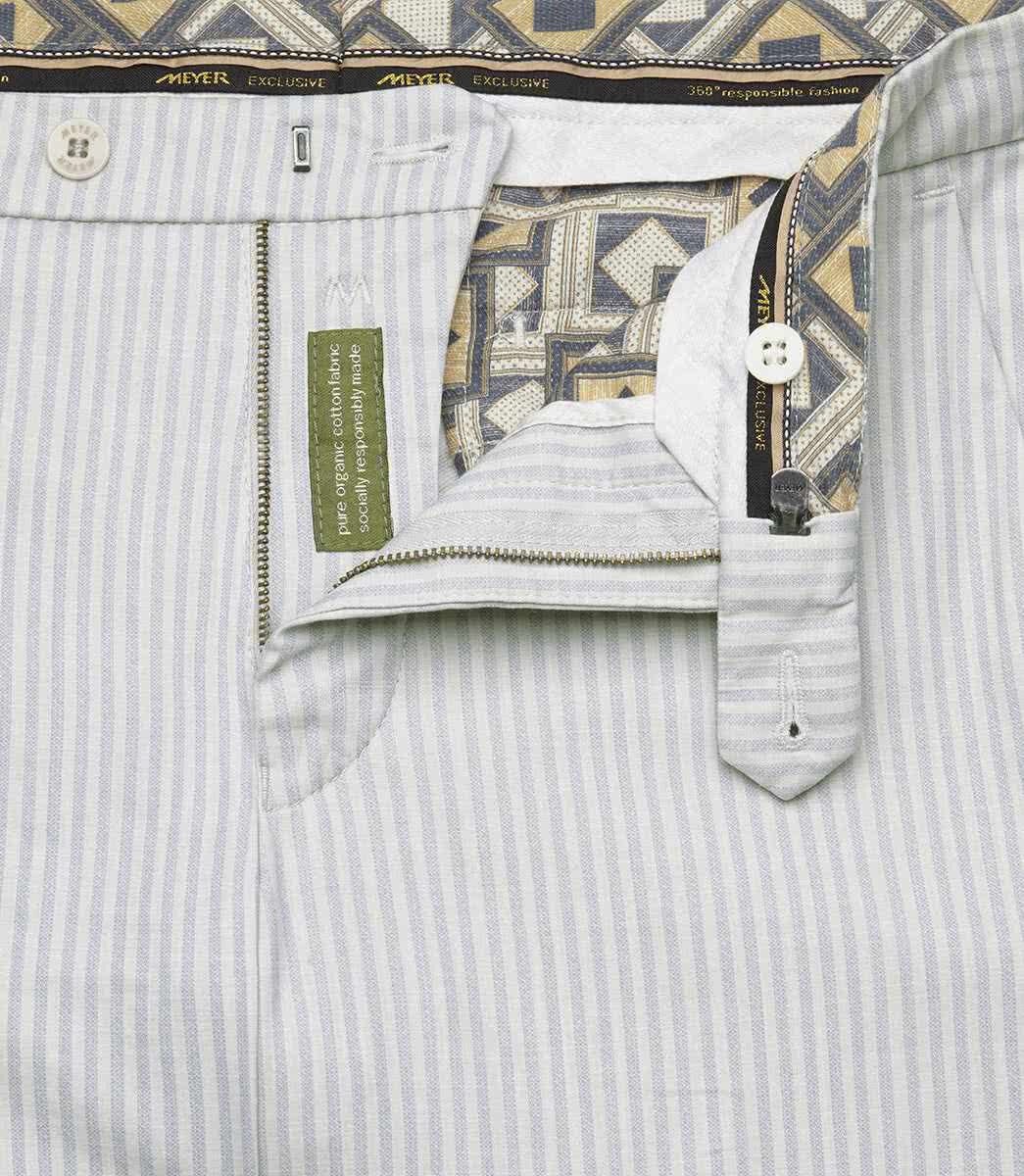 MEYER Bonn Pantalon Chino Homme Bleu Clair Taille 54 3