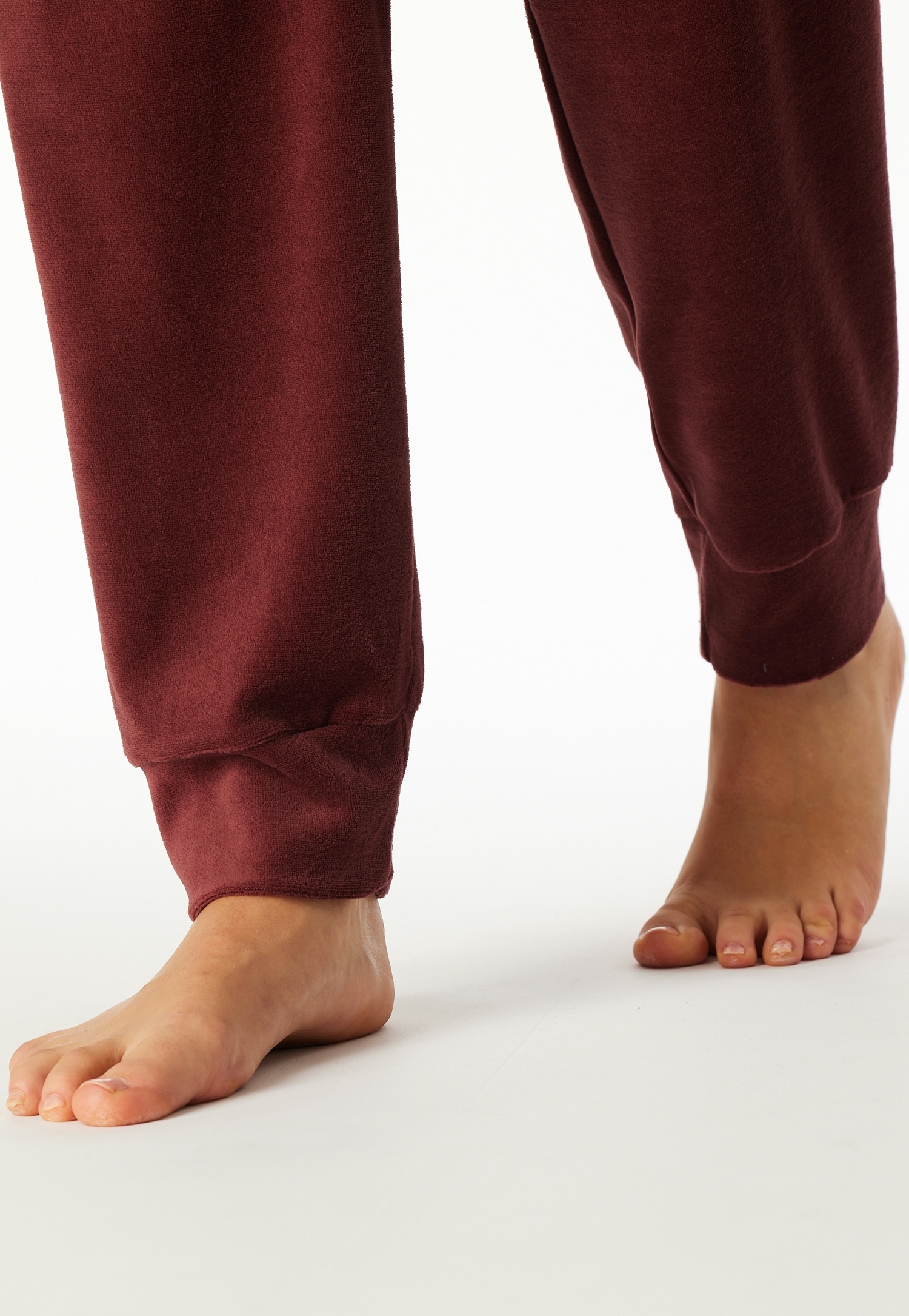 Schiesser Schlafanzug »Comfort Nightwear« Baumwollmischung, Rundhals-Ausschnitt, langärmelig, Velour-Qualität