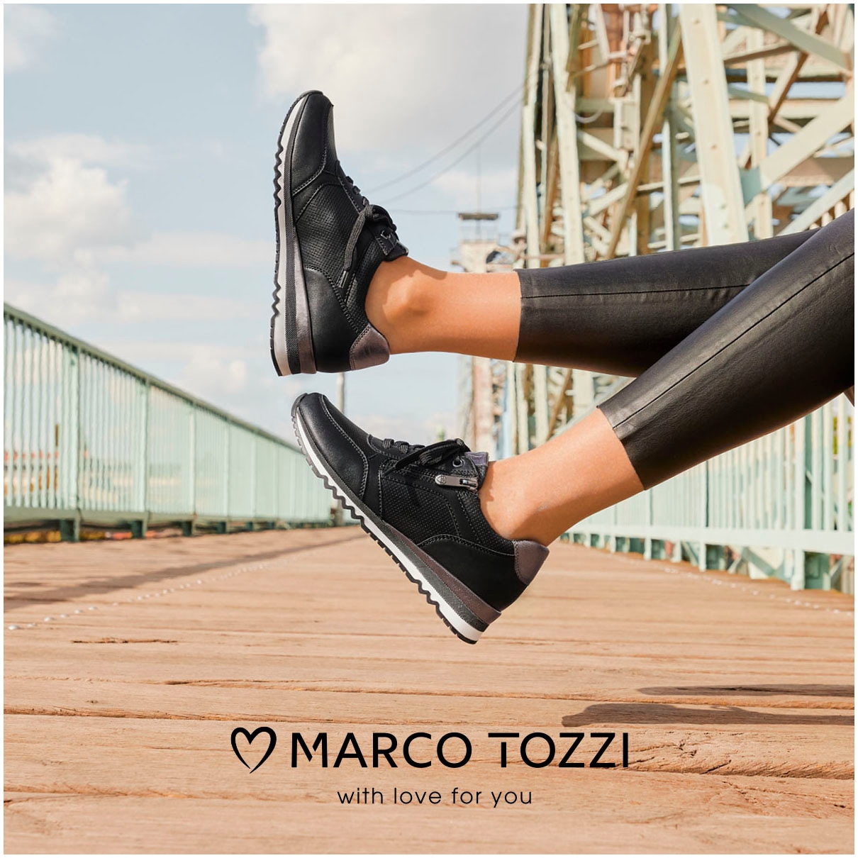 MARCO TOZZI Sneaker, mit Feel Me-Ausstattung, Freizeitschuh, Halbschuh, Schnürschuh