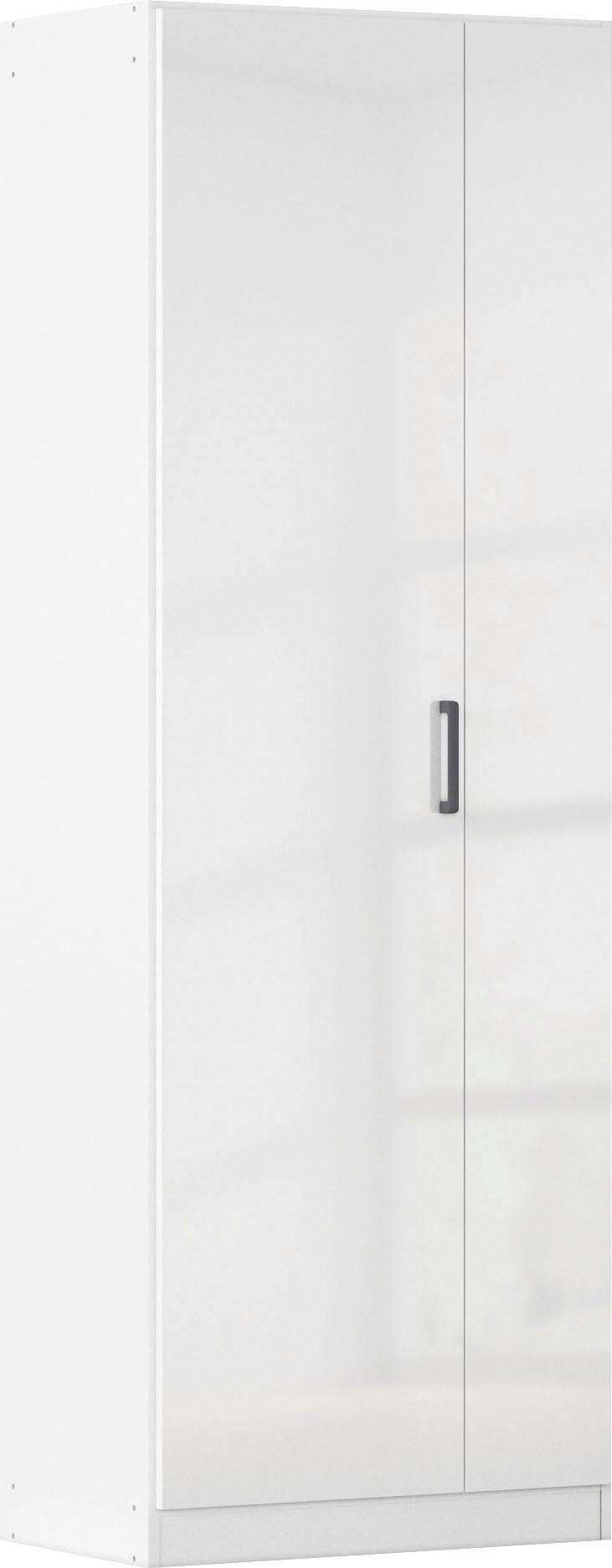 Mehrzweckschrank RAUCH, B:69cm H:197cm T:41cmalpinweiß, hochglanz weiß, griffe graumetallic, Holzwerkstoff, Küche, Schränke, "Garderobe