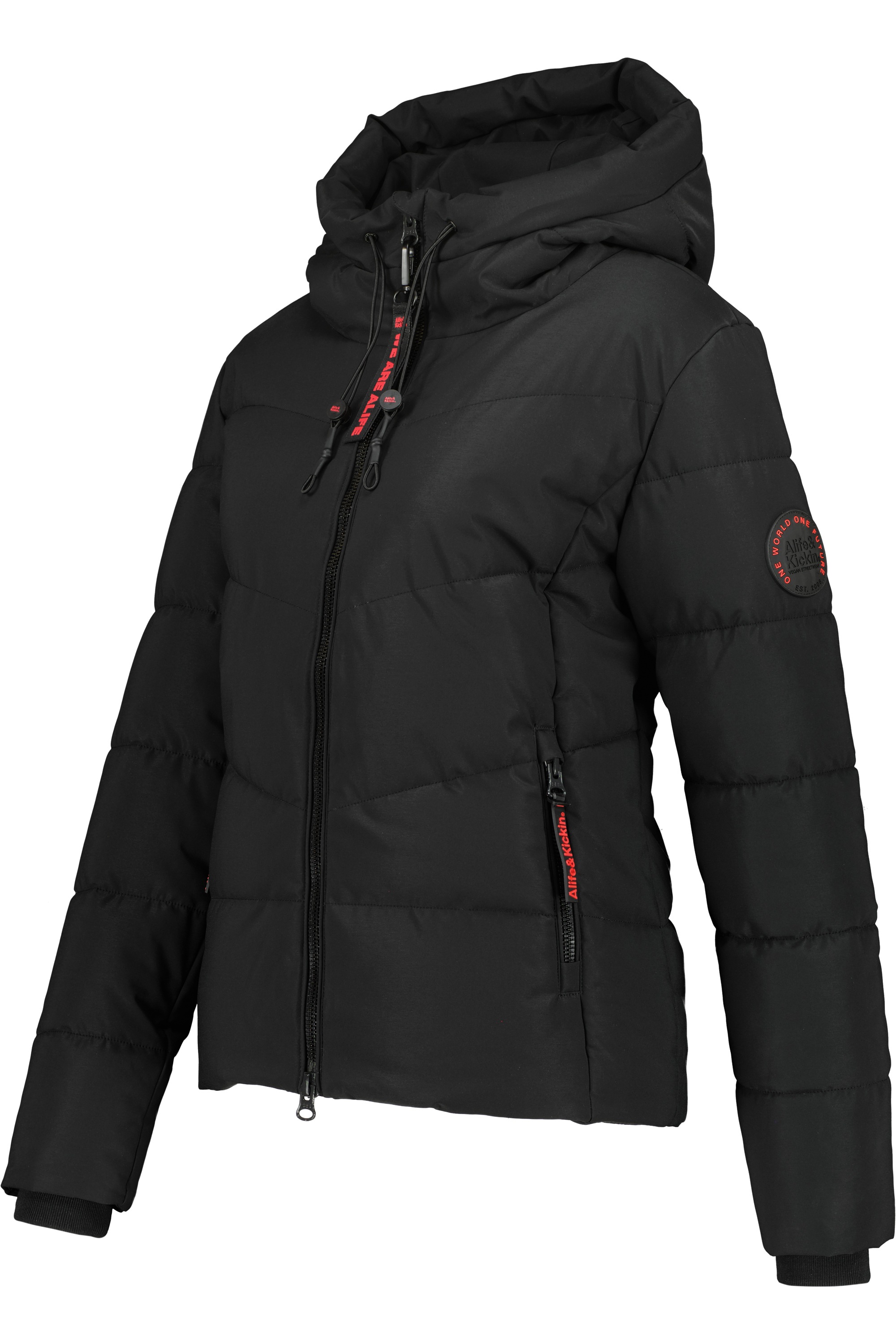 Alife & Kickin Winterjacke »Damen MicaelaAK A«, Kurze warme Jacke mit gefütterten Reißverschlusstaschen und Kapuze