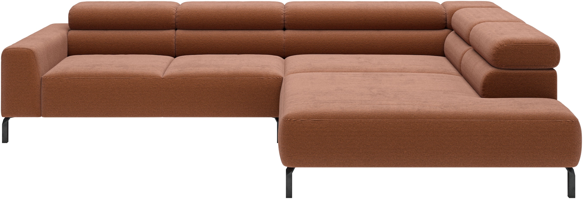 Home affaire Ecksofa "Antonelli, L-Form, incl. Kopfteilverstellung, Breite 312 cm" wahlweise elektrische Sitztiefenverstellung