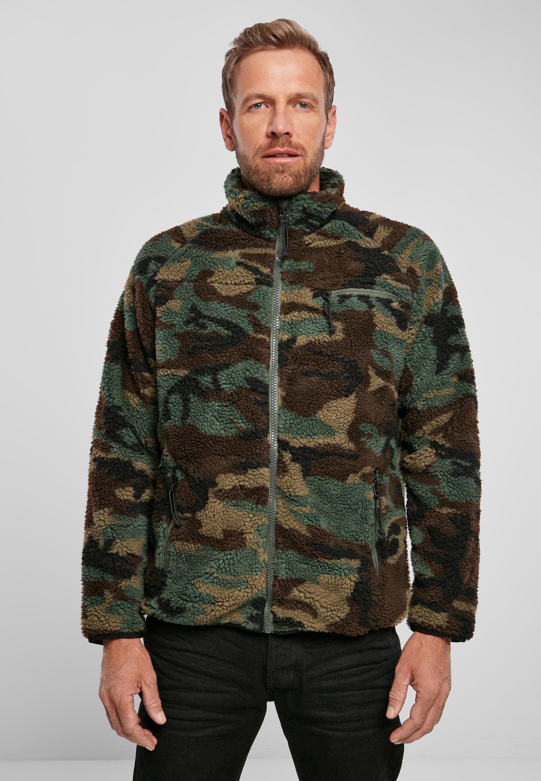 Brandit Allwetterjacke »Brandit Herren Teddyfleece Jacket«, (1 St.), ohne Kapuze