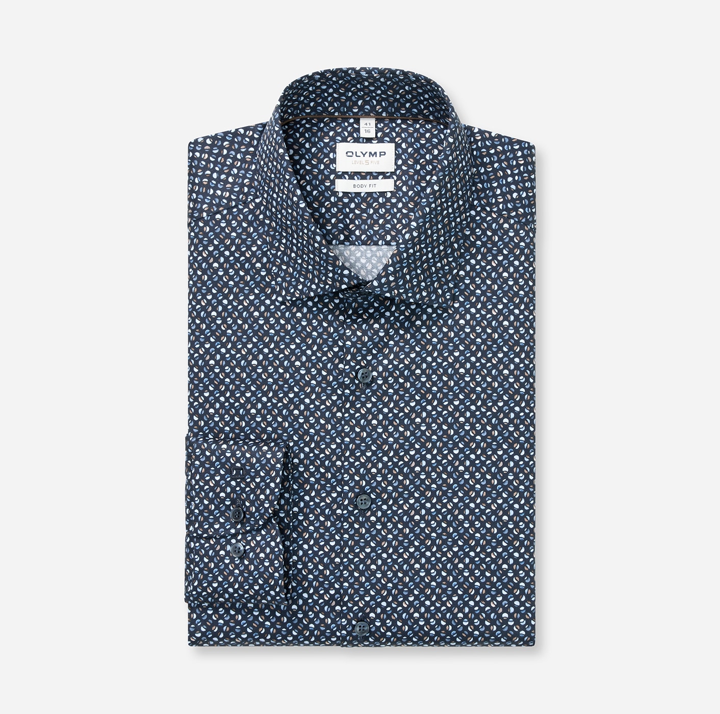 OLYMP Langarmhemd »Level Five« Businesshemd, body fit, Kentkragen, extra langer Arm