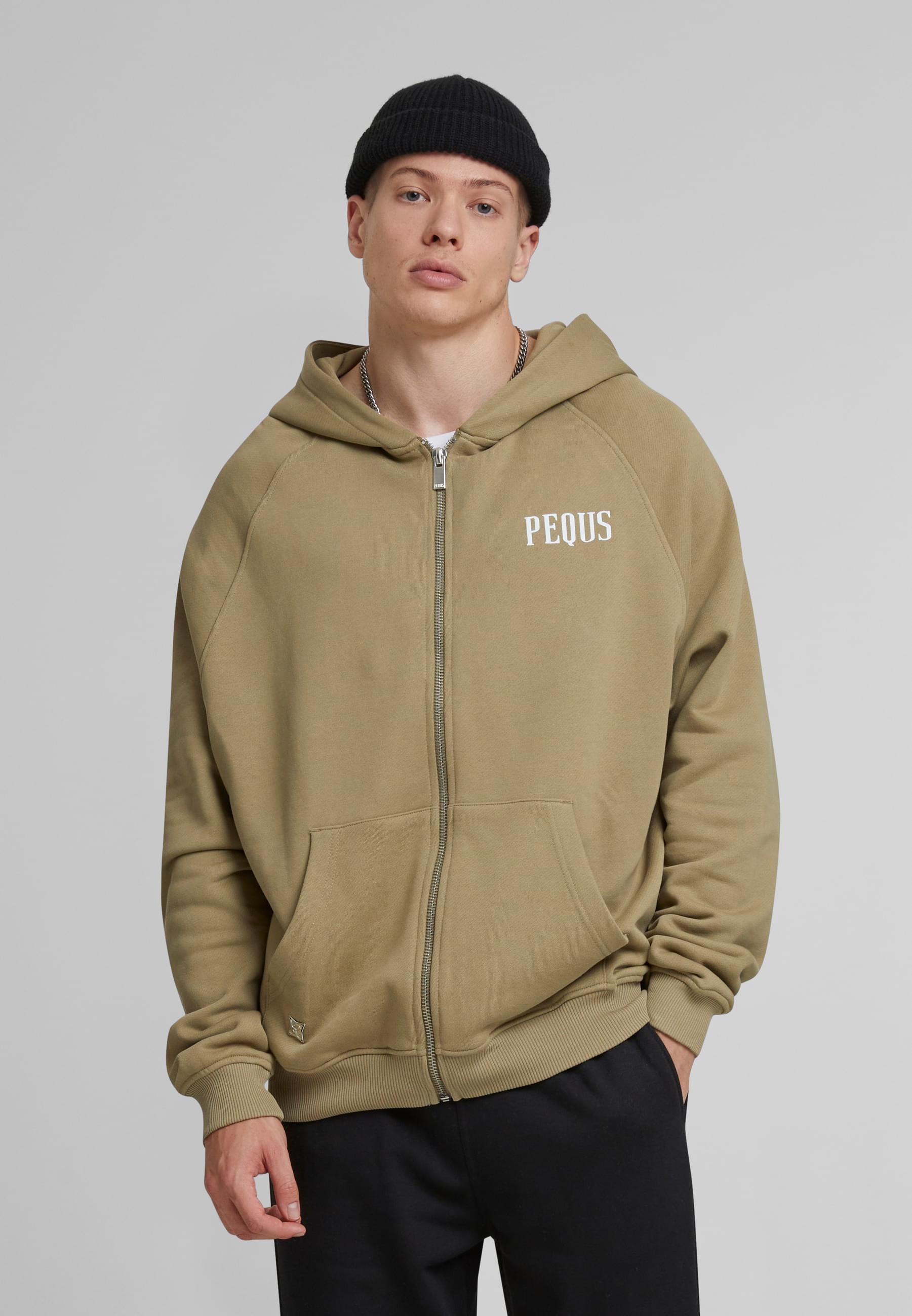 PEQUS Sweatjacke »PEQUS PEQUS Back Logo Zip-Hoodie«