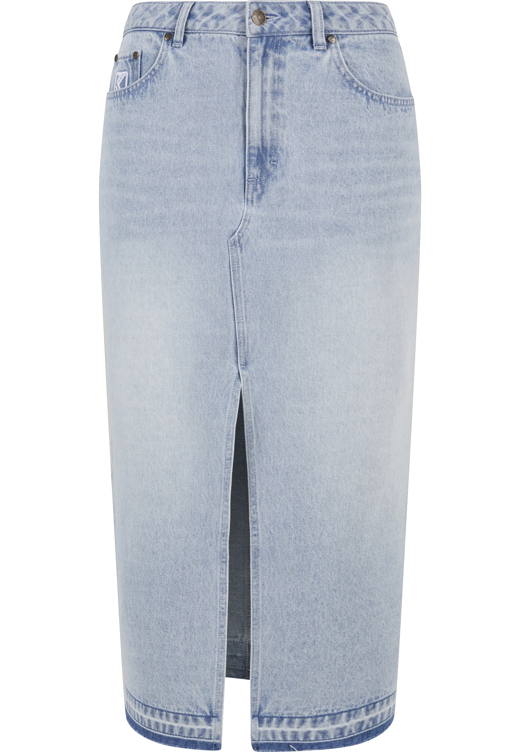 Karl Kani Maxirock "Karl Kani Damen KW242-033-1 Karl Kani OG Long Denim Skirt" 1 Stk.