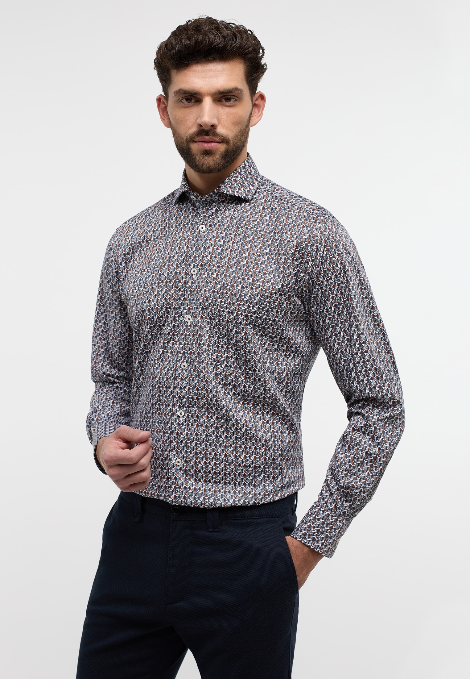 Eterna Langarmhemd "MODERN FIT" NON IRON (bügelfrei) günstig online kaufen