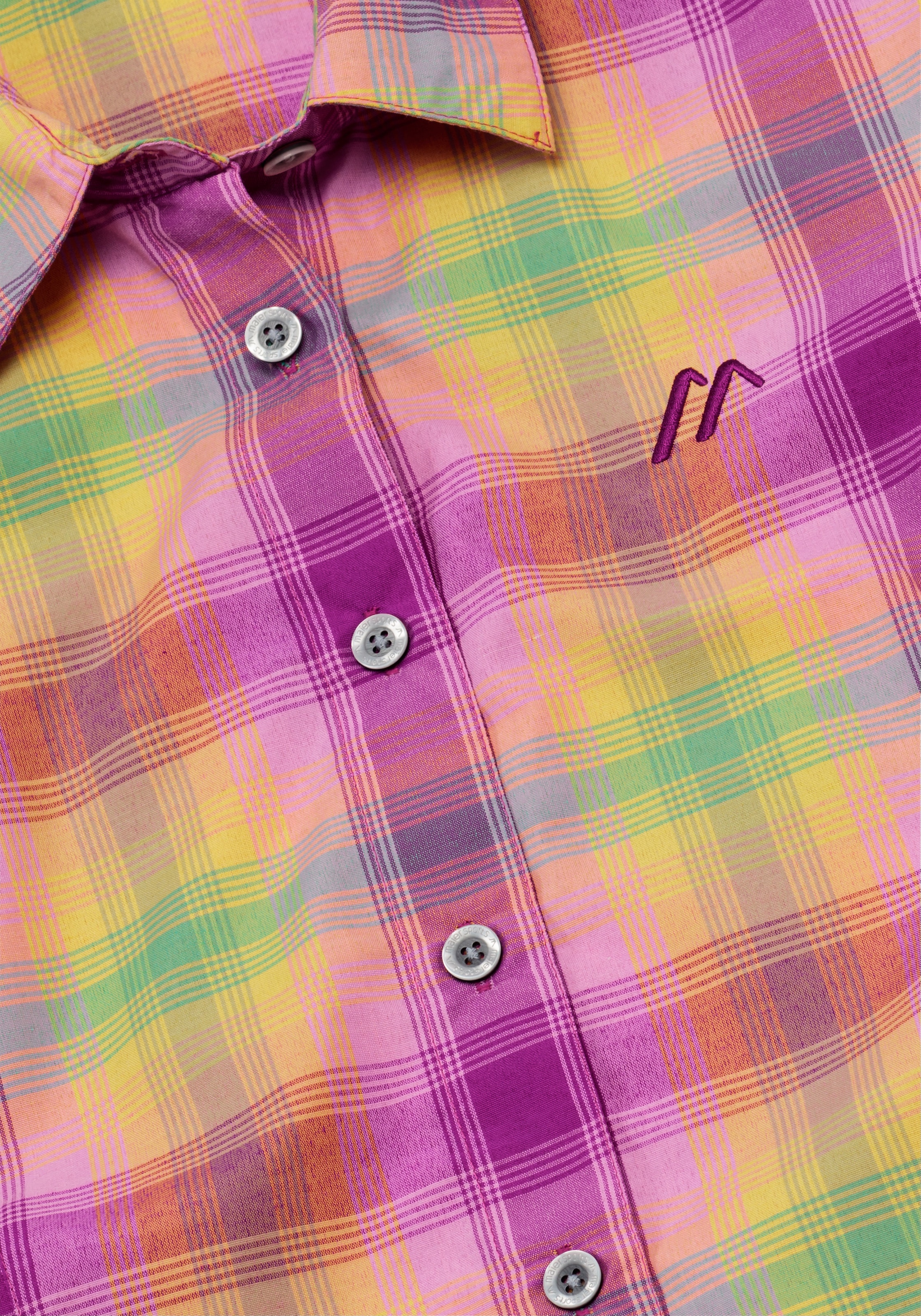 Maier Sports Funktionsbluse »Nanni« Damen Bluse, leichte Langarmbluse, Blusen-Shirt, Karobluse, Reg Fit