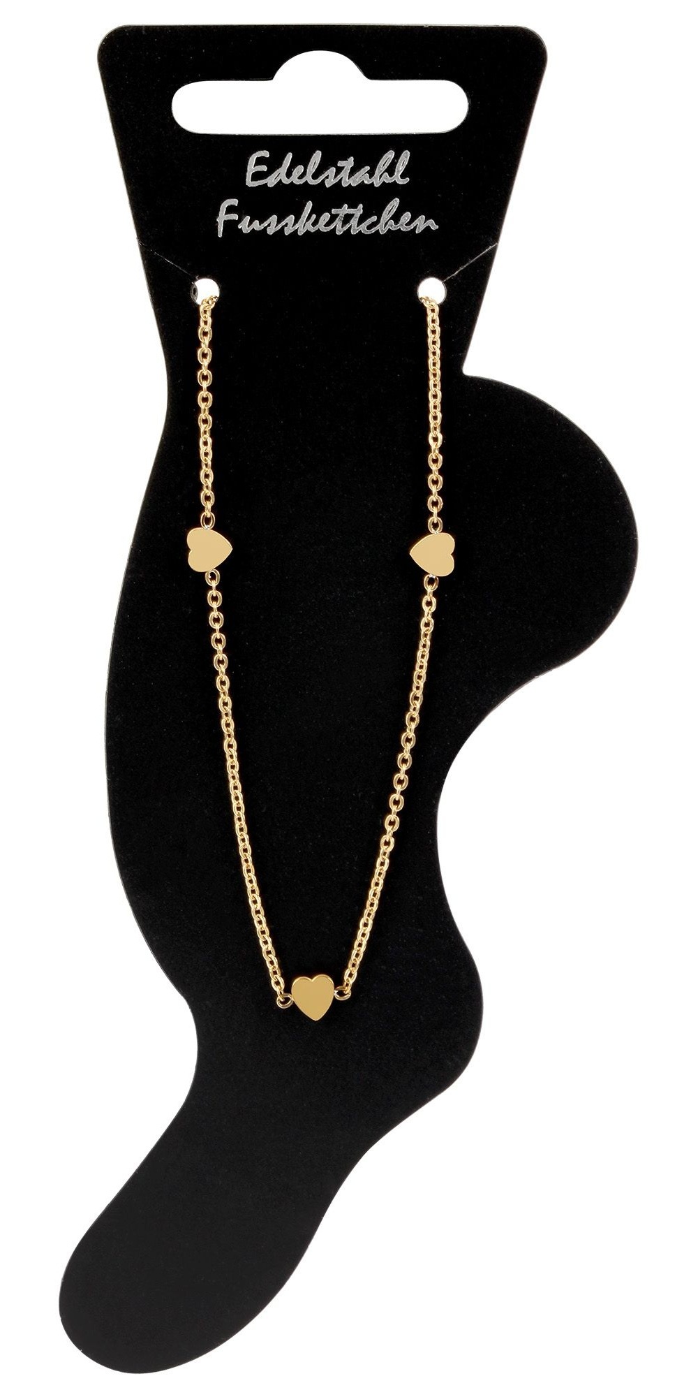 Armband ADELIA´S "Damen Armband – Herz aus Edelstahl 22 cm", gold, Armbänder, Damen, 22cm, Edelstahl, Armband, Schöne Geschenkidee zum Muttertag 2