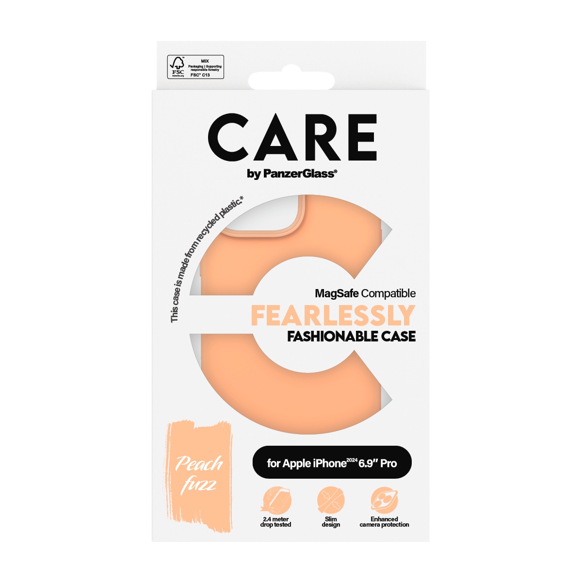 CARE by PanzerGlass Handyhülle »Fashionable Case für Apple iPhone 16 Pro Max«, Backcover, Schutzhülle, Handyschutzhülle, Case, Schutzcase, stoßfest
