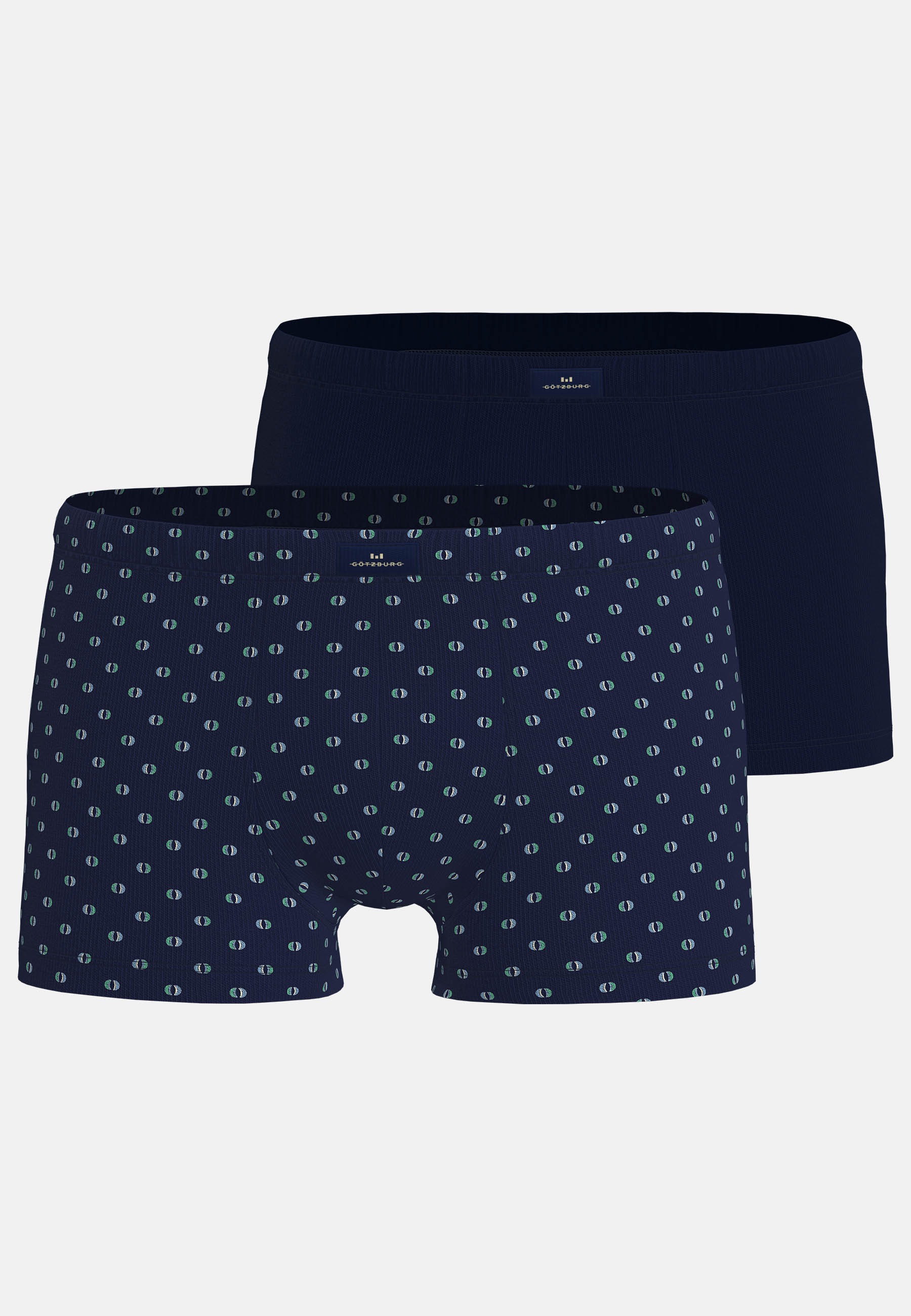 GÖTZBURG Retro Pants "Edingburgh" gemustert, basic, kurz, atmungsaktiv, Baumwollmix