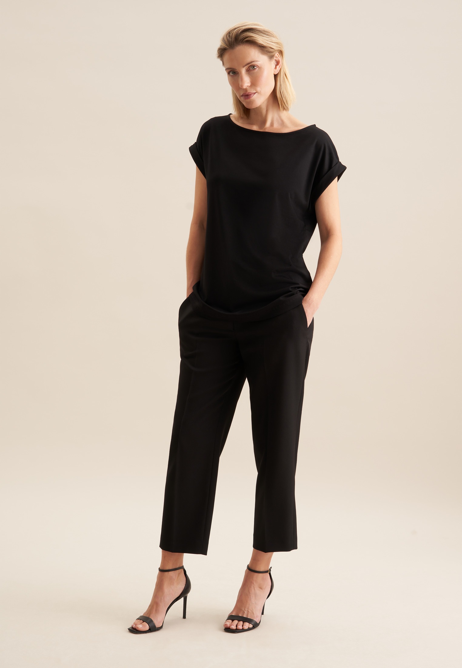 seidensticker Klassische Bluse »Schwarze Rose« Ohne Arm Uni