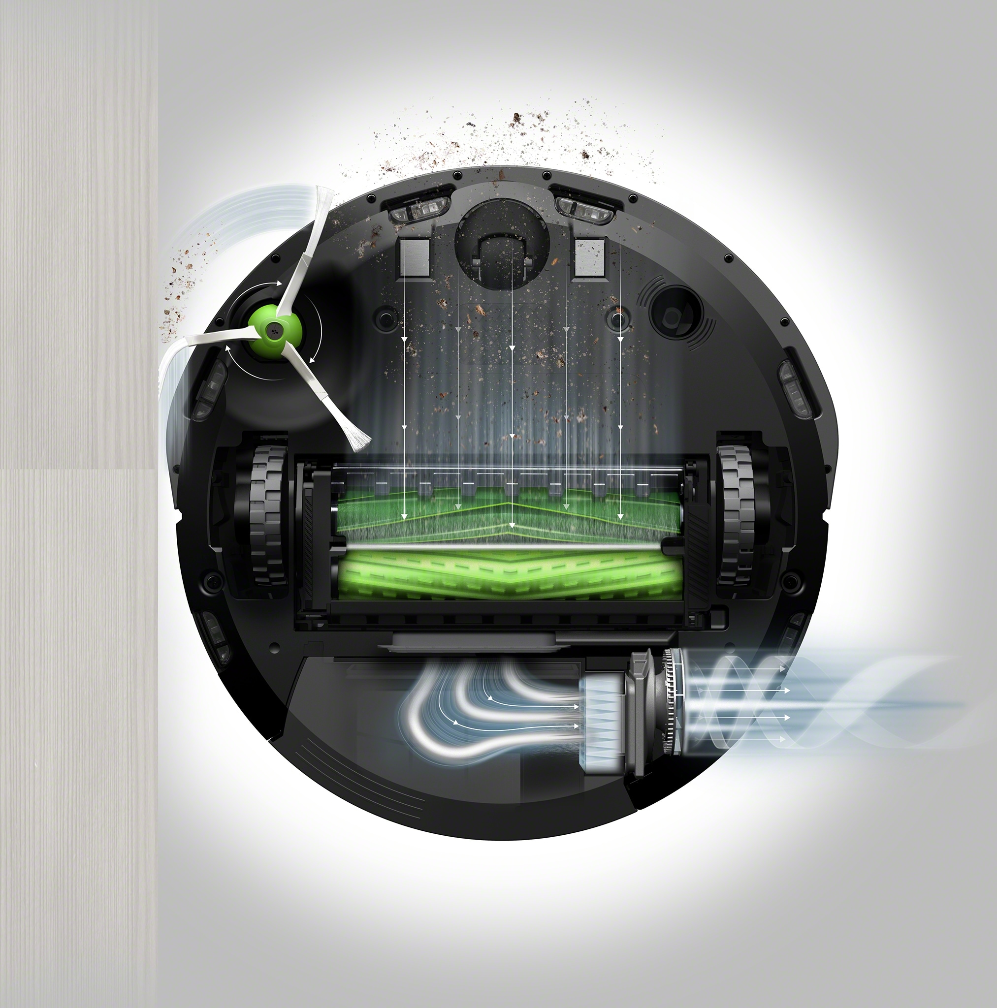 iRobot Saugroboter »iRobot® Roomba® i6 (i6158)«, App-/Sprachsteuerung, Einzelraumkaritierung